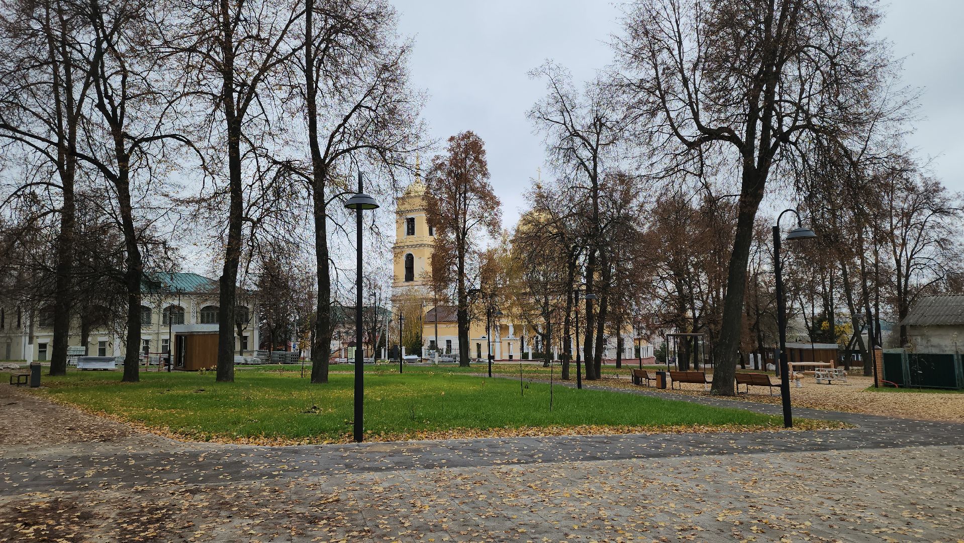 кашира, благоустройство, историческая часть города, укладка асфальта, летний сад, сквер пушкина, освещение, озеленение,
