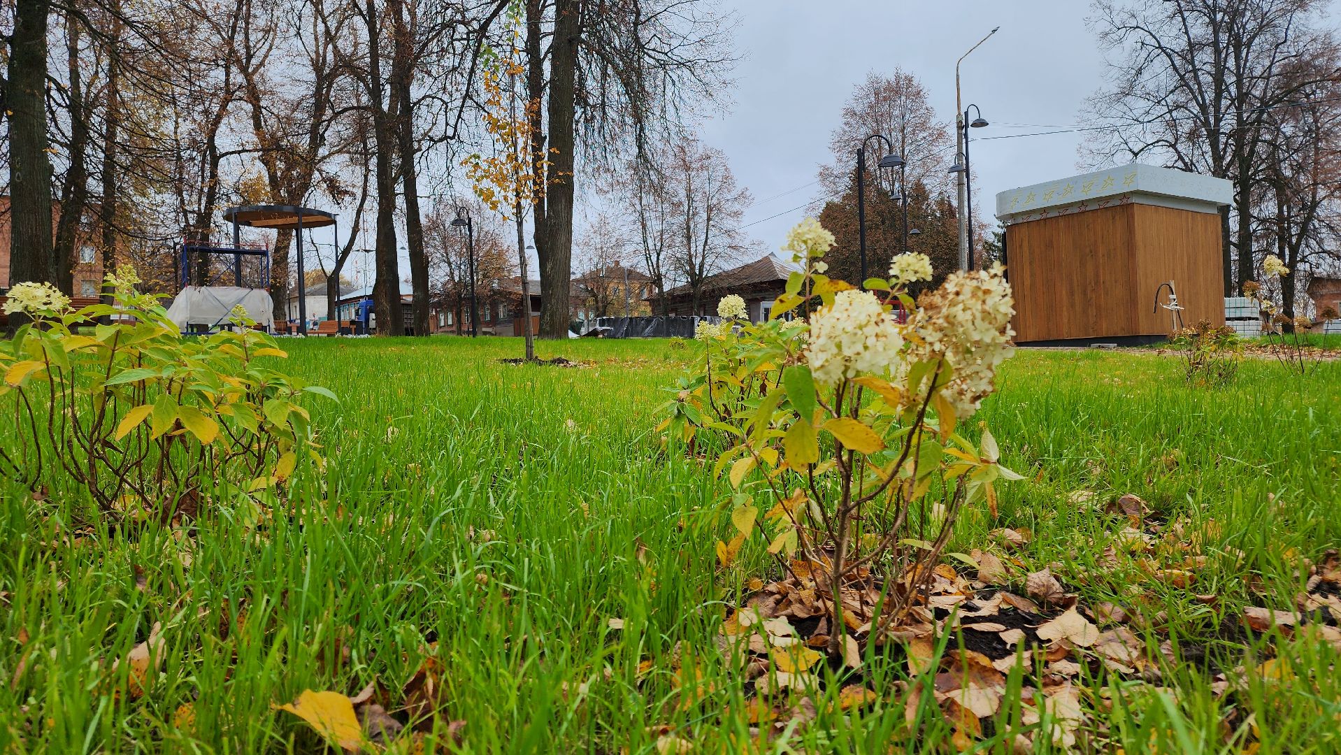 кашира, благоустройство, историческая часть города, укладка асфальта, летний сад, сквер пушкина, освещение, озеленение,