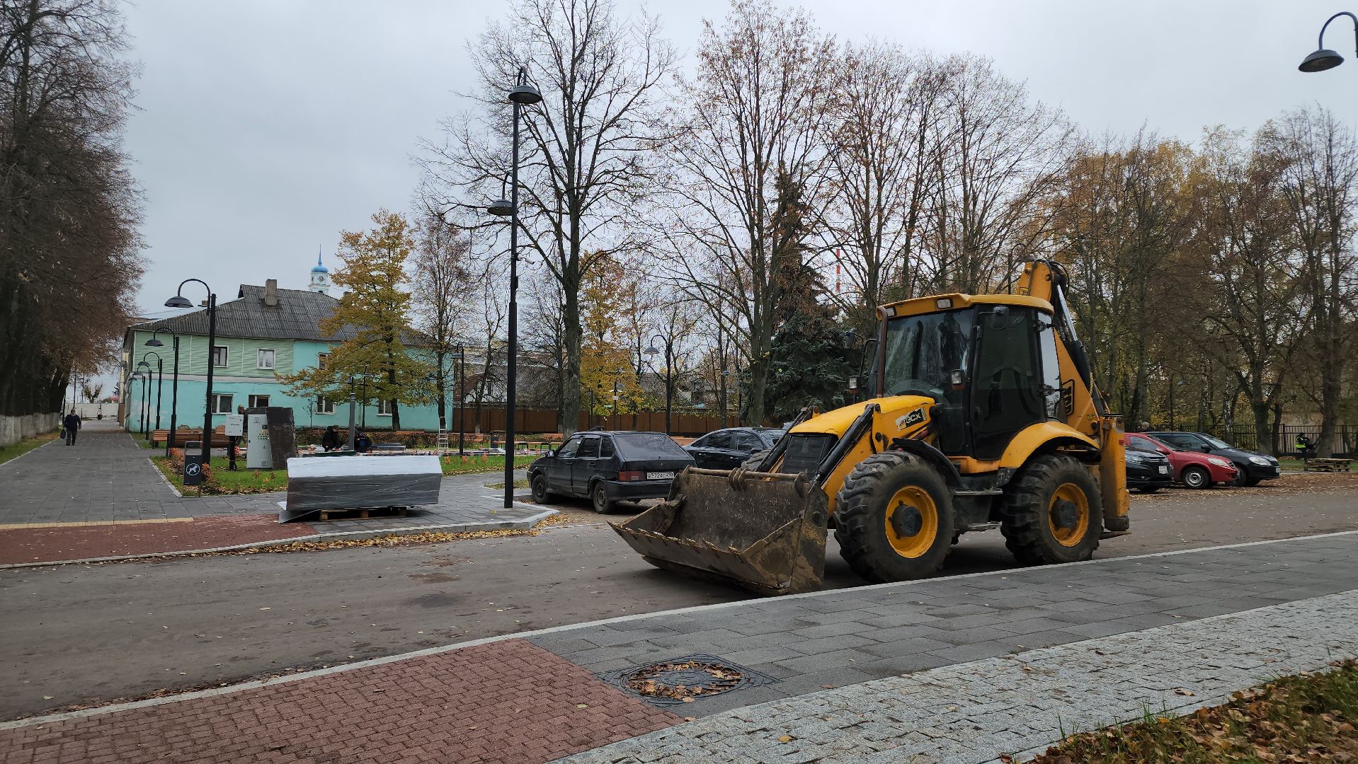 кашира, благоустройство, историческая часть города, укладка асфальта, летний сад, сквер пушкина, освещение, озеленение,