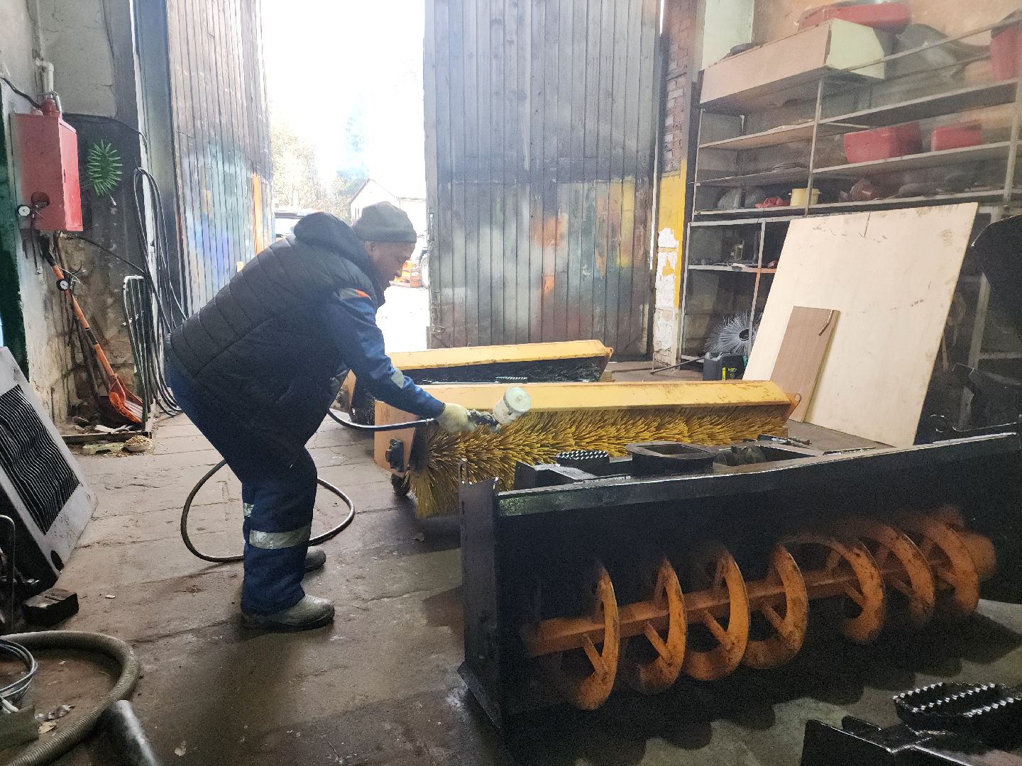 красноармейск, городской округ пушкинский, снегоуборочная техника, коммунальная служба,