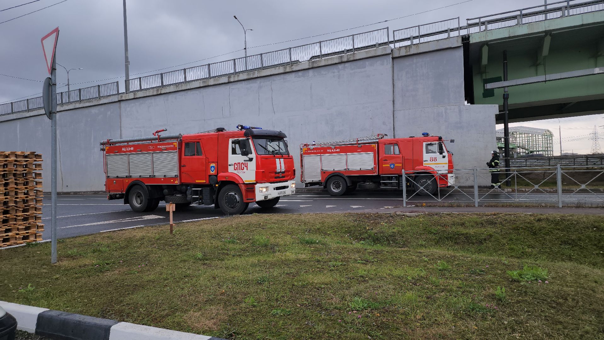 пушкино, пожар, Пожар на ярославском шоссе,