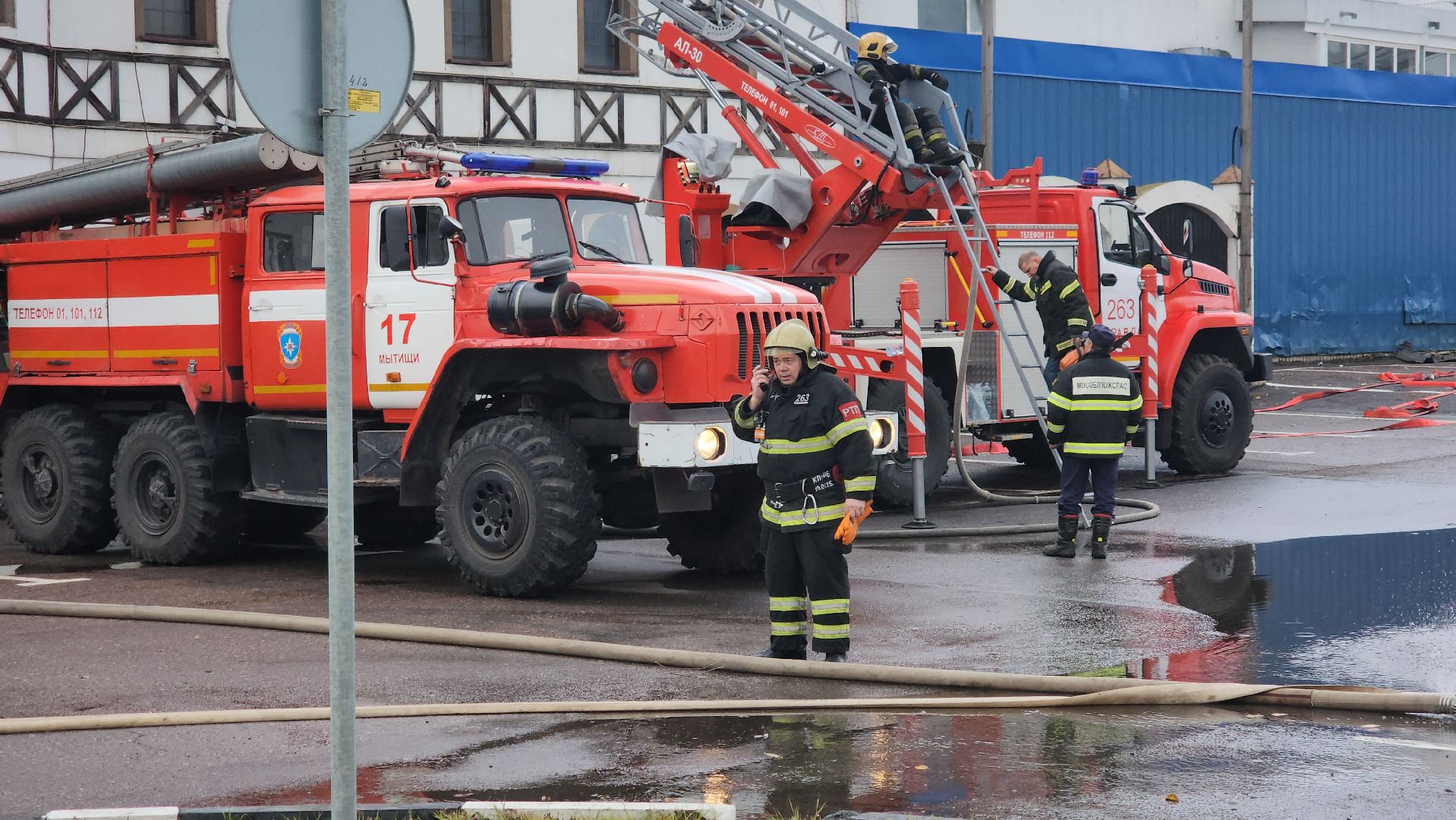 пушкино, пожар, Пожар на ярославском шоссе,