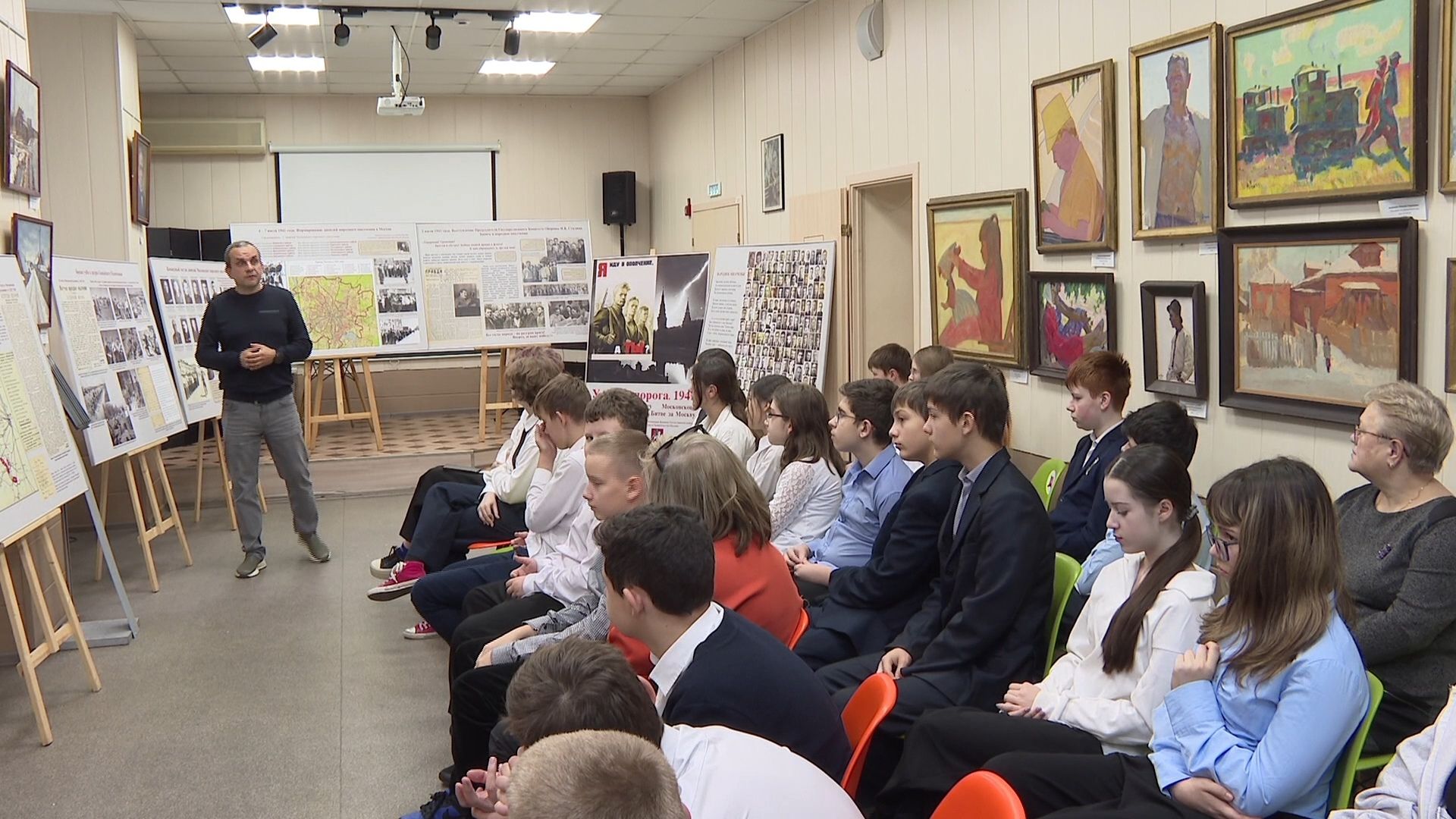 передвижная выставка У моего порога 1941 в балашихе, балашиха, народные ополченцы, александр баранов,