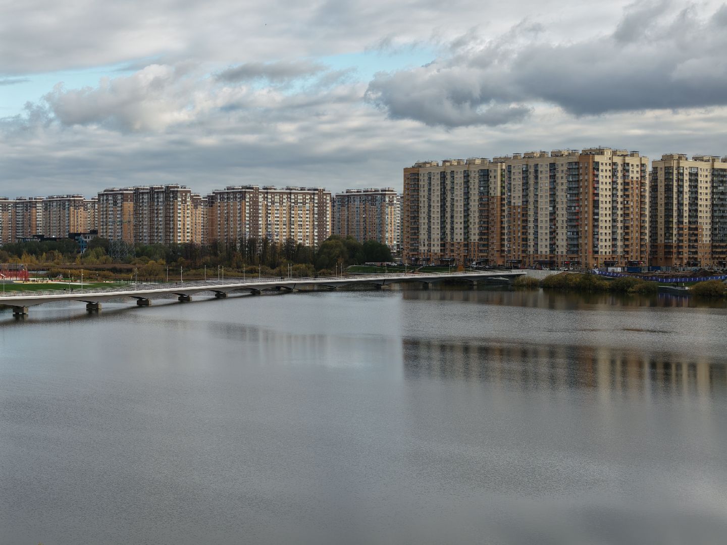 видео с коптера, парк дружба, благоустройство в люберцах,