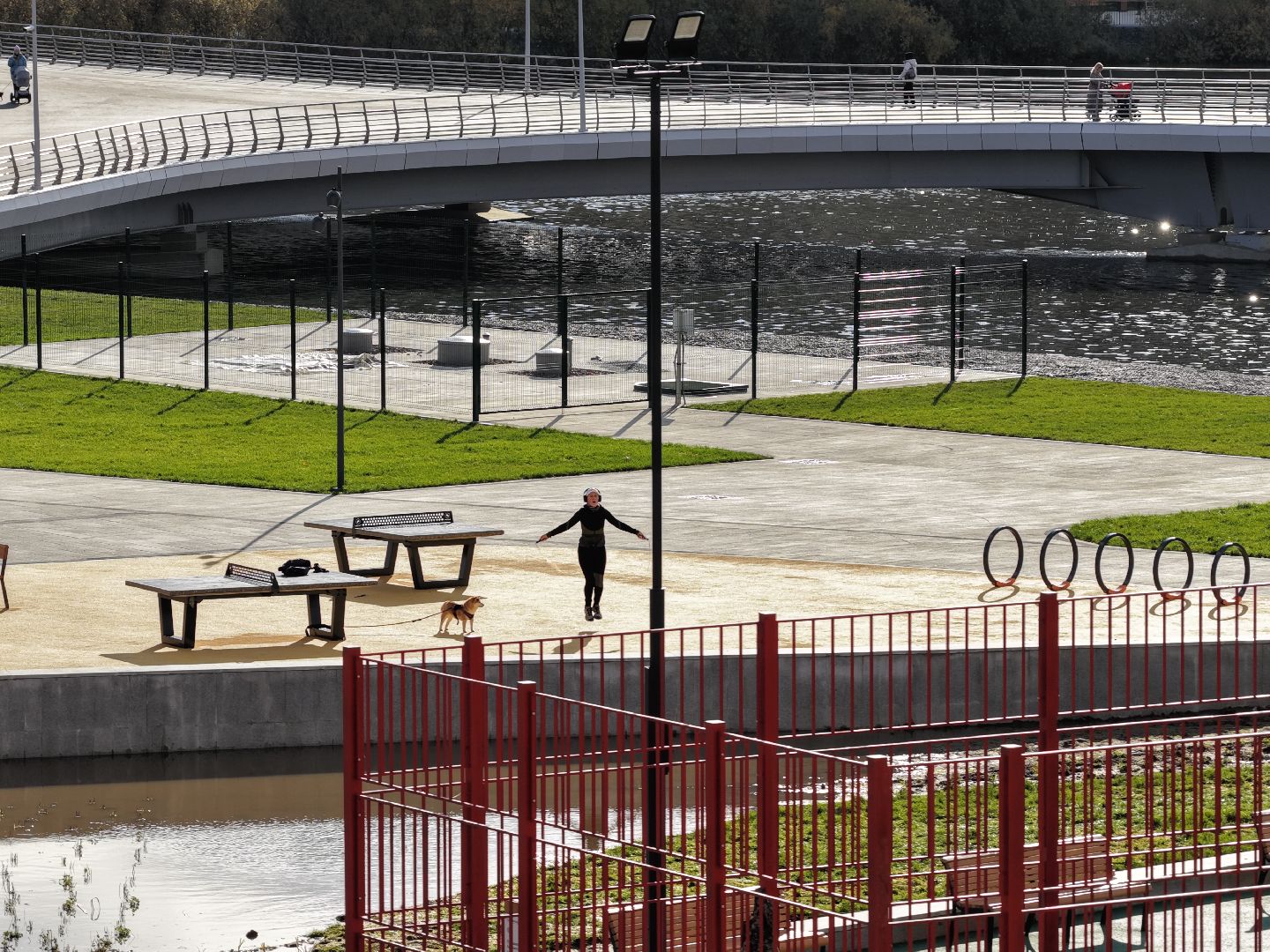 видео с коптера, парк дружба, благоустройство в люберцах,