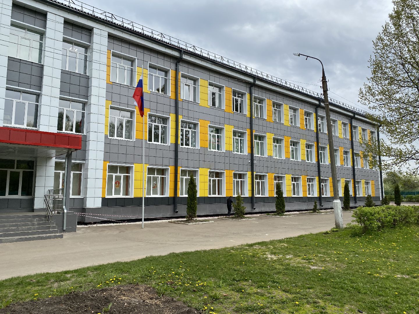 Чехов, благоустройство, школа, отмостка, ремонт