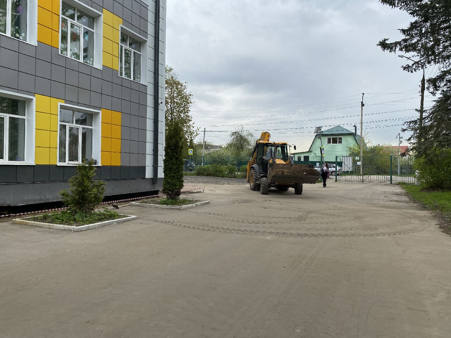 Чехов, благоустройство, школа, отмостка, ремонт