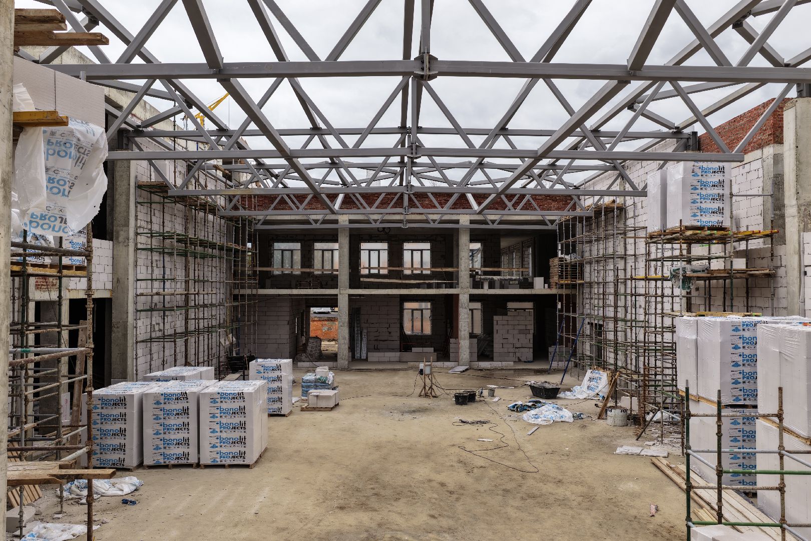 видео с коптера, бронницкий лицей,