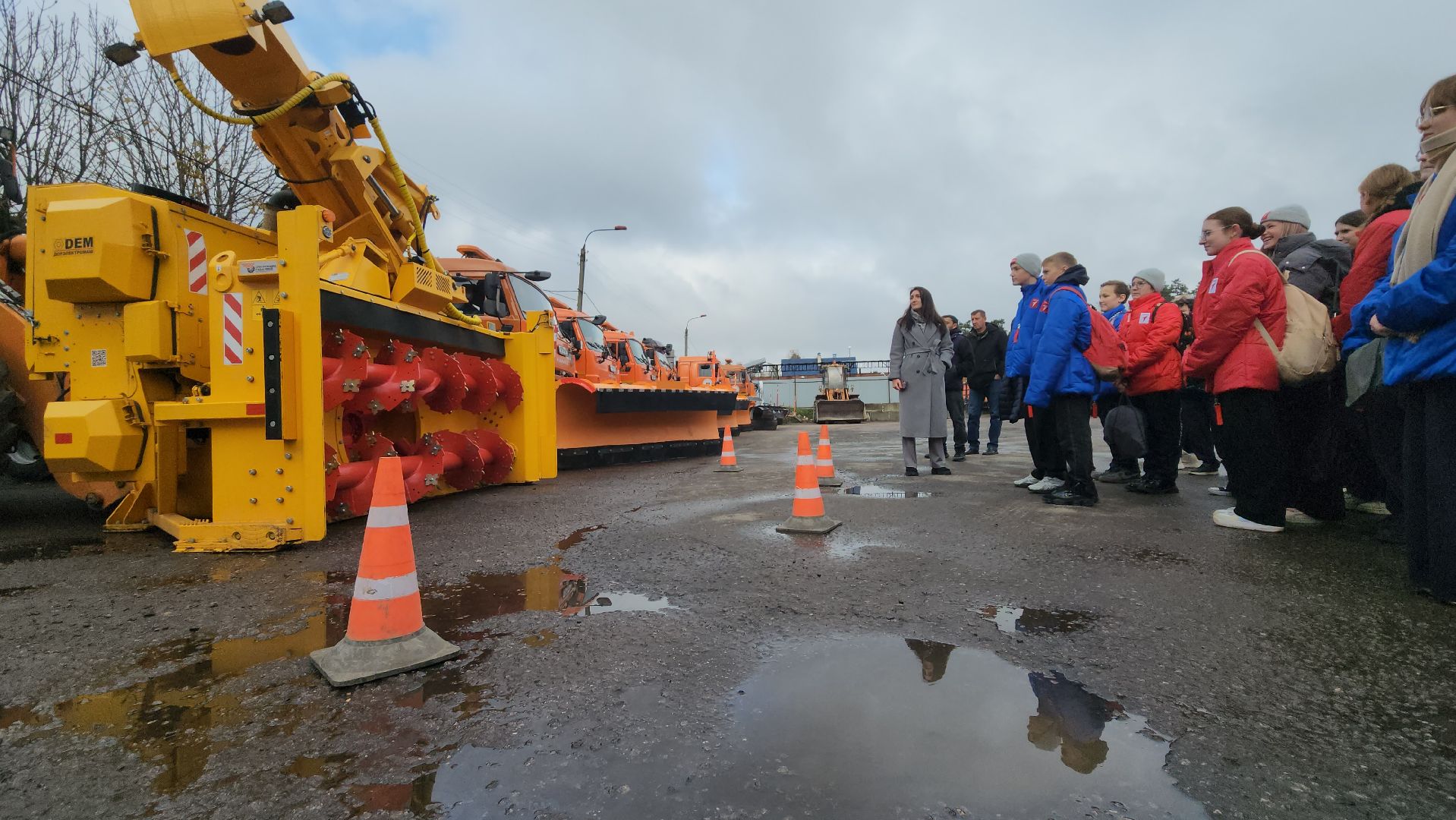 серпухов, комбинат благоустройства, экскурсия школьников ,