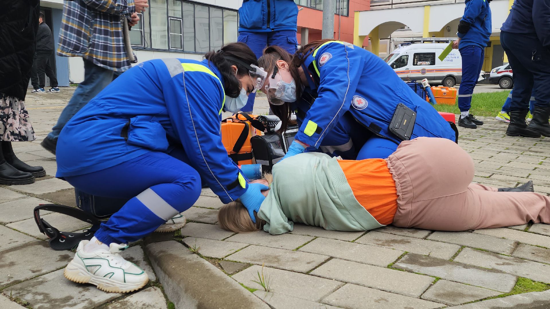 чп, учения скорой помощи, станция скорой помощи, учения при чп,