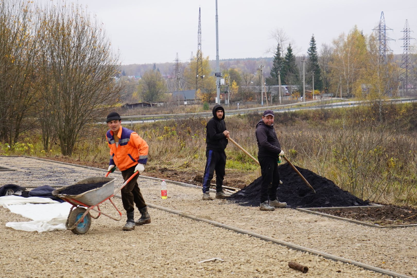 малино, ступино, благоустройство, сквер, воркаут зона,