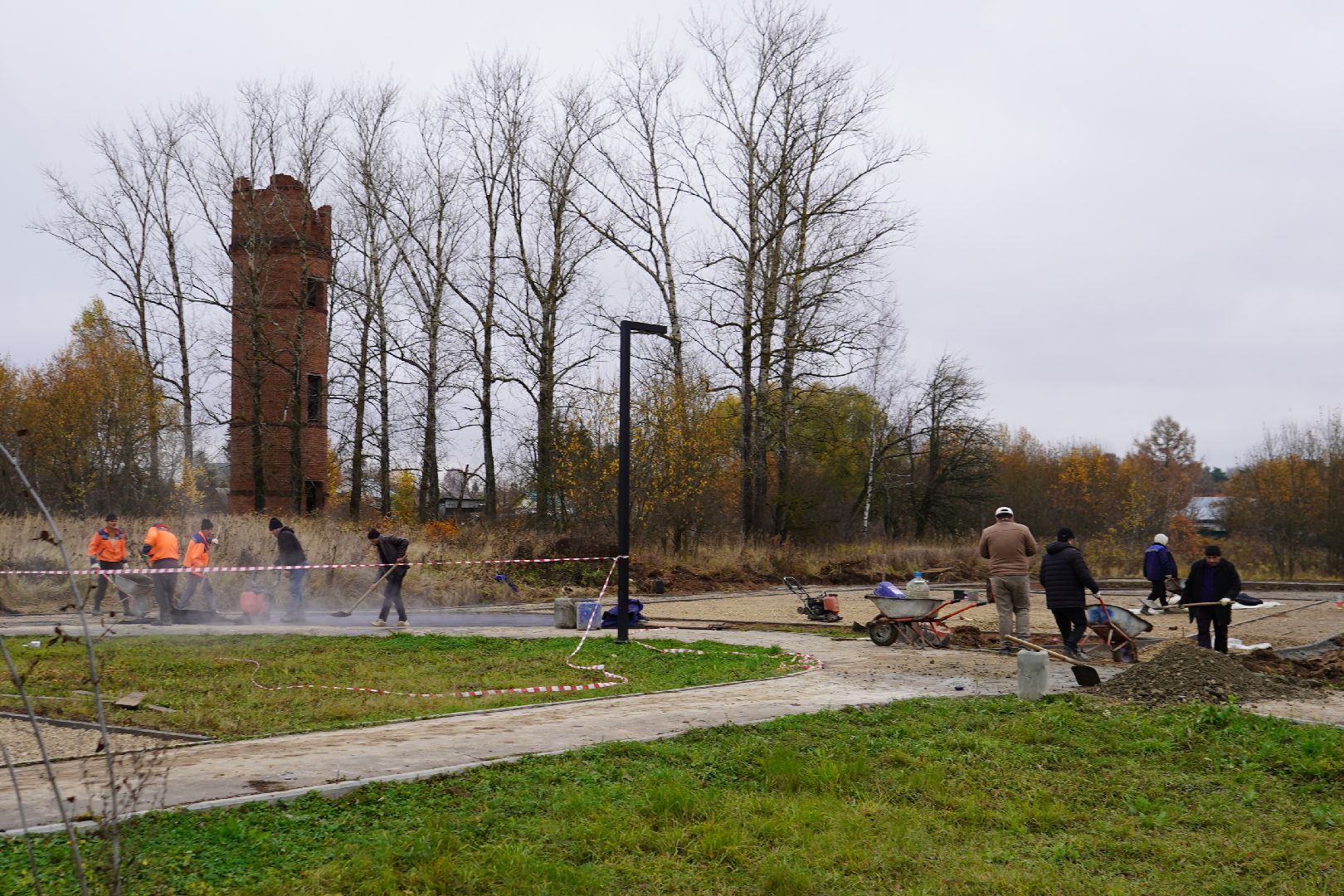 малино, ступино, благоустройство, сквер, воркаут зона,