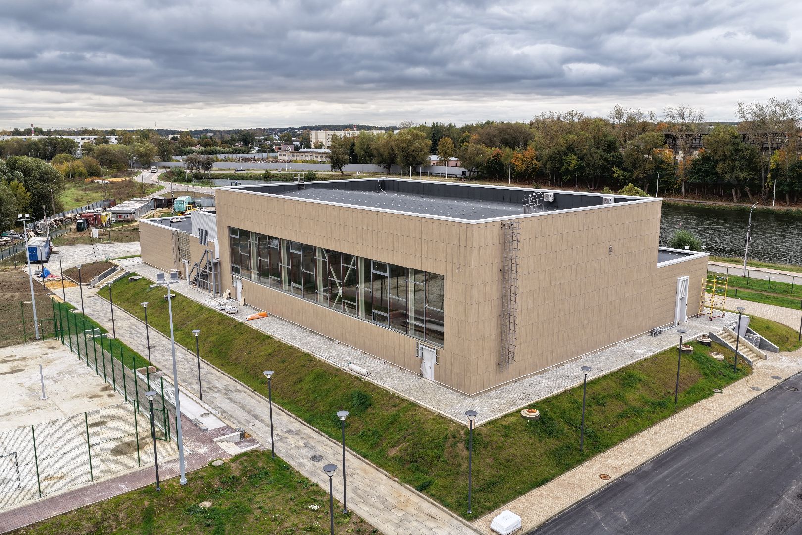 видео с коптера, фок в бронницах,  эллинг в бронницах,