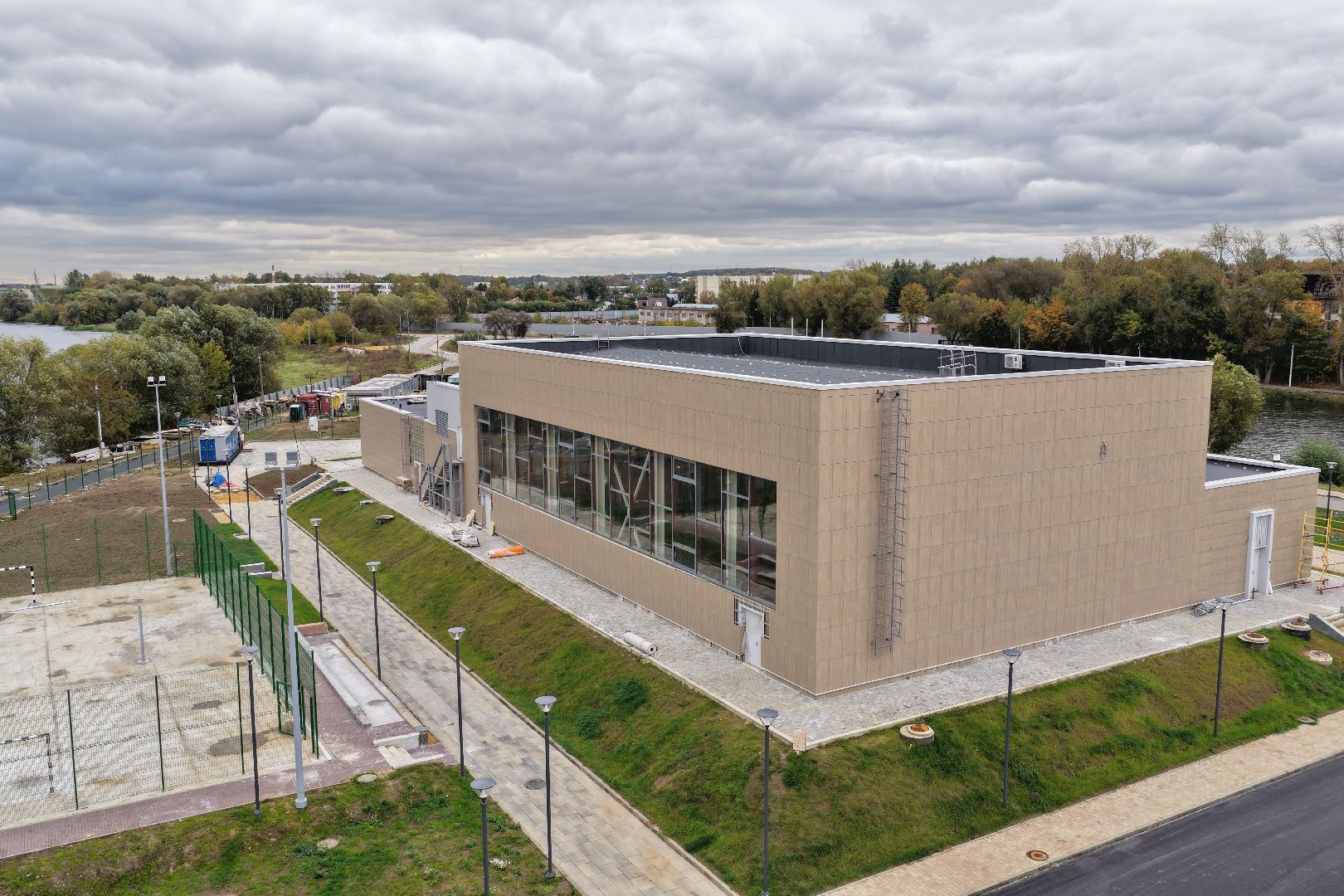 видео с коптера, фок в бронницах,  эллинг в бронницах,