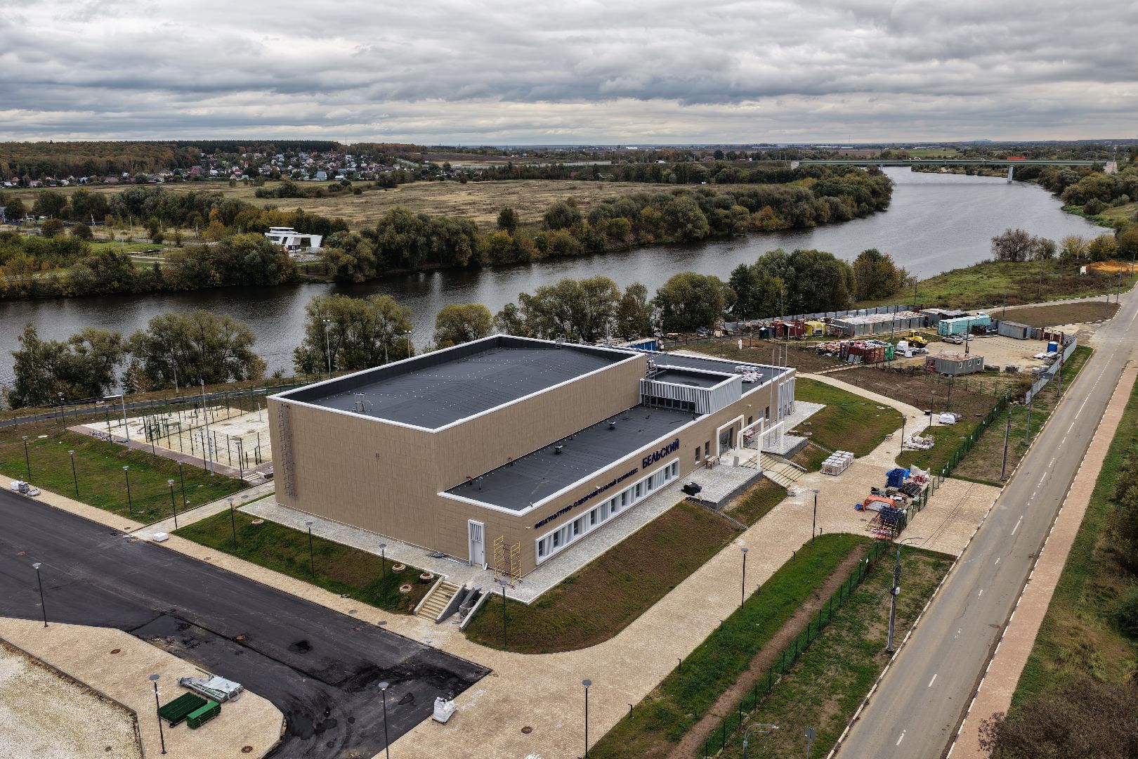 видео с коптера, фок в бронницах,  эллинг в бронницах,