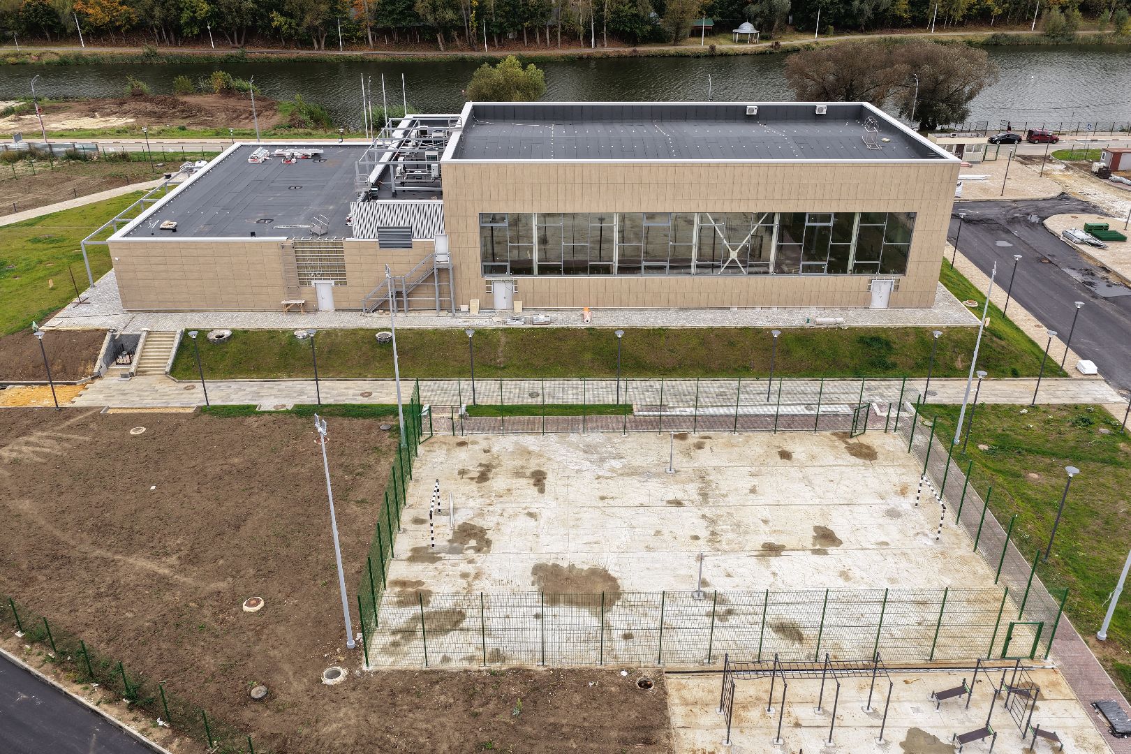 видео с коптера, фок в бронницах,  эллинг в бронницах,