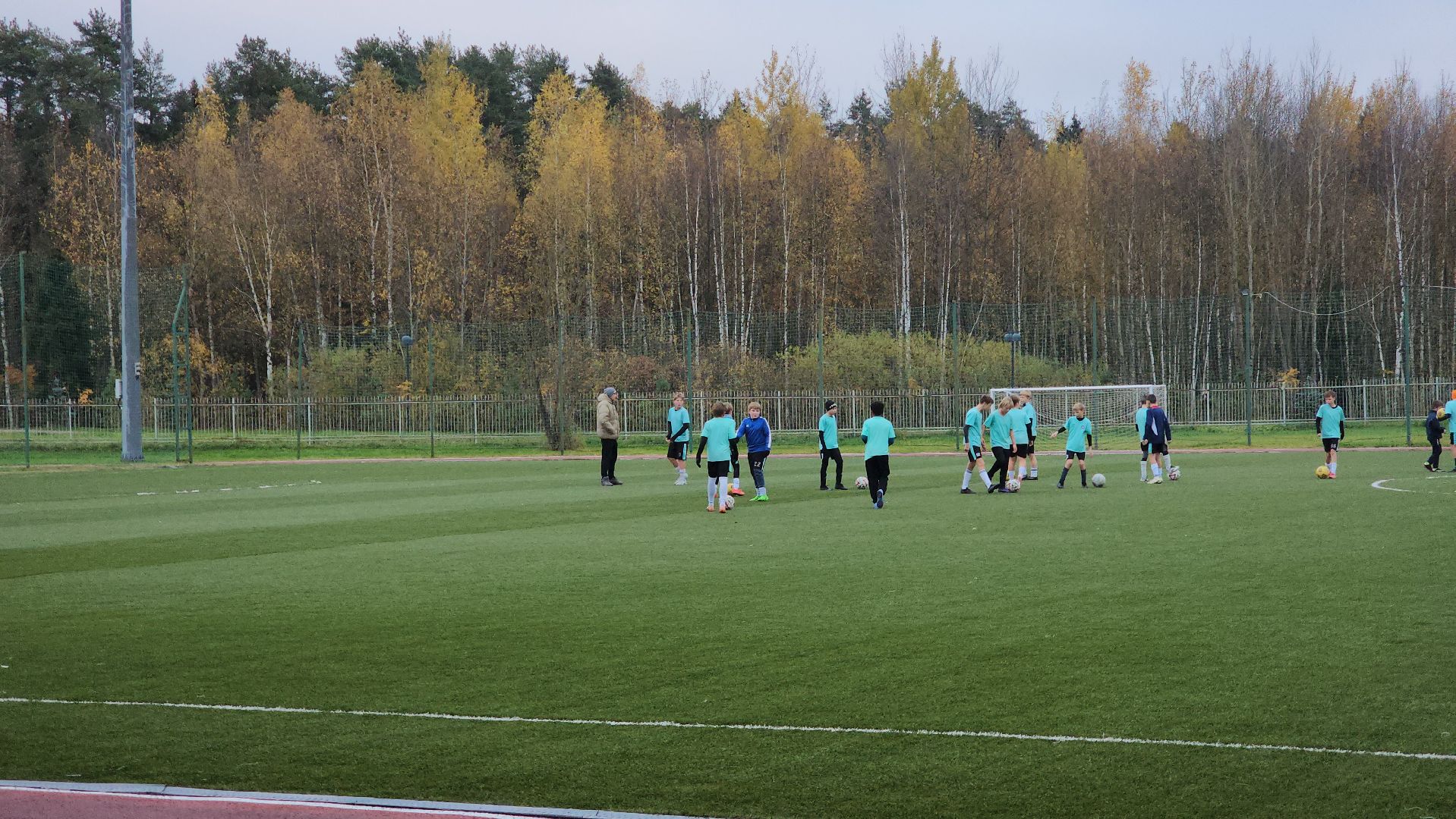 Спорт , Стадион Москвич, Лобня, Подогрев футбольного поля ,