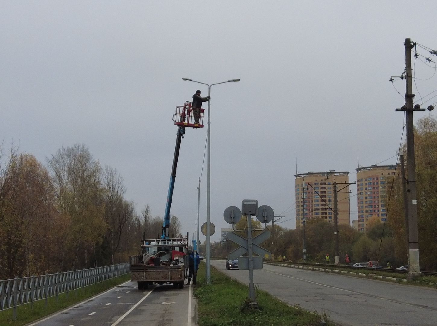 дубна, новыефонари, улицастанционная,