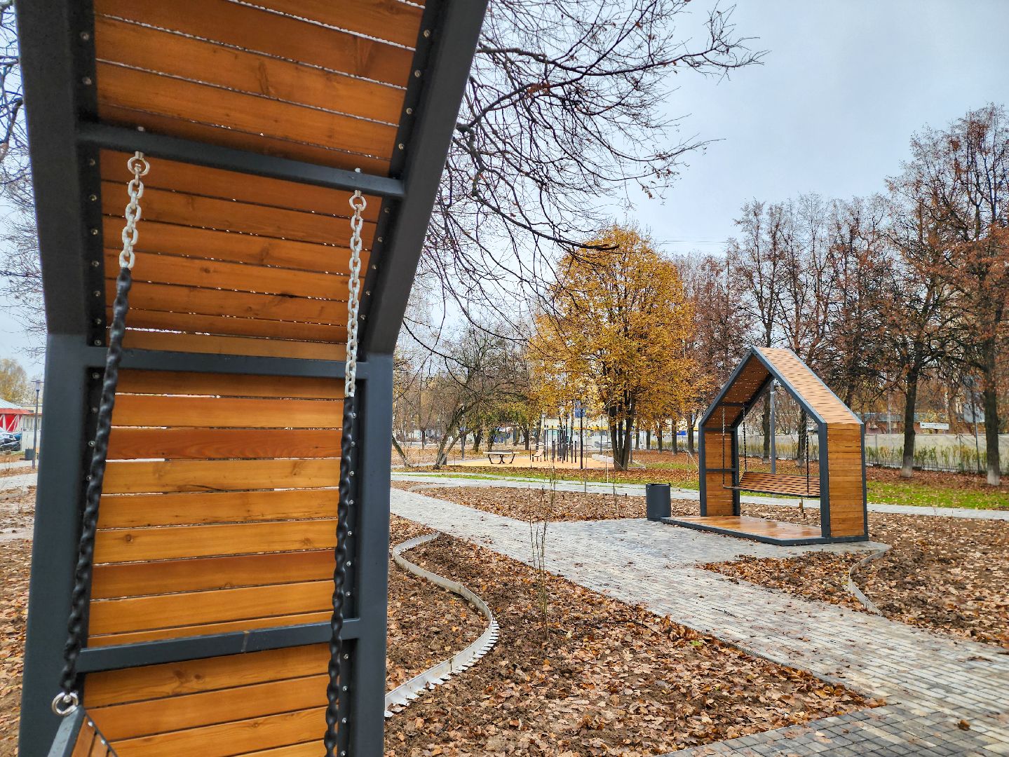 Подольск, Сквер, Благоустройство, брусчатка,