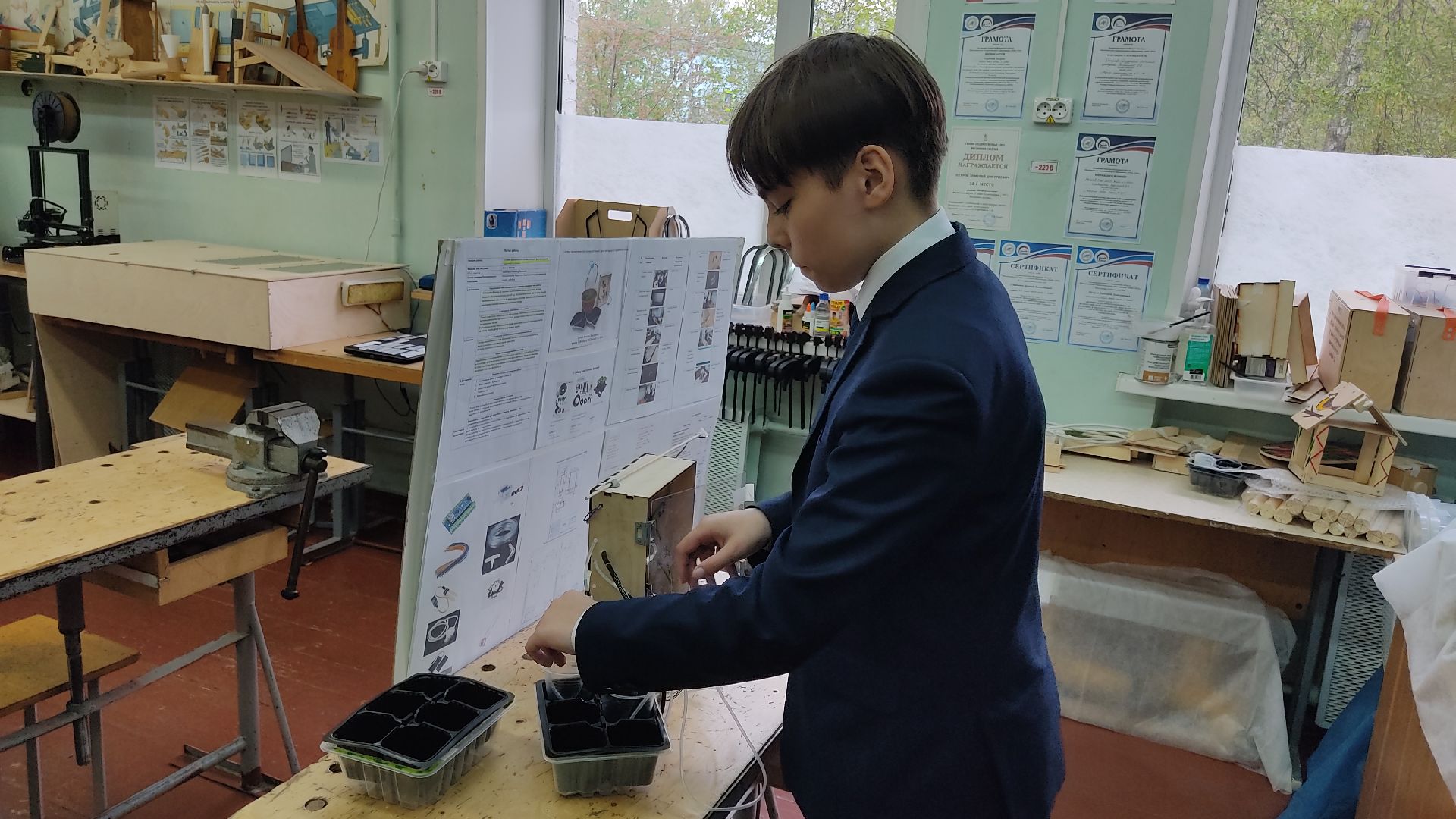 Лобня, образование, растения