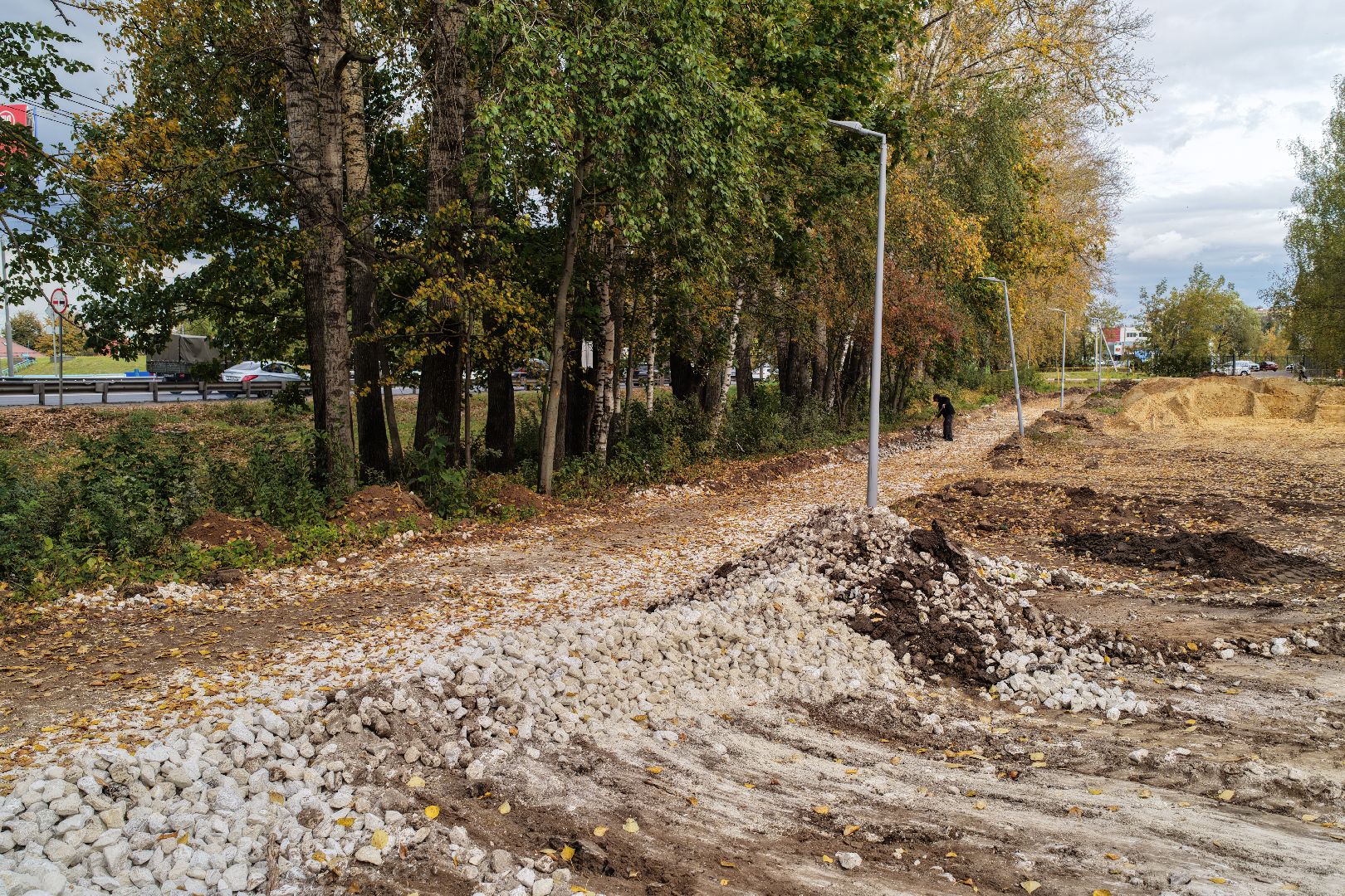 видео с коптера, сквер в бронницах, благоустройство в бронницах,