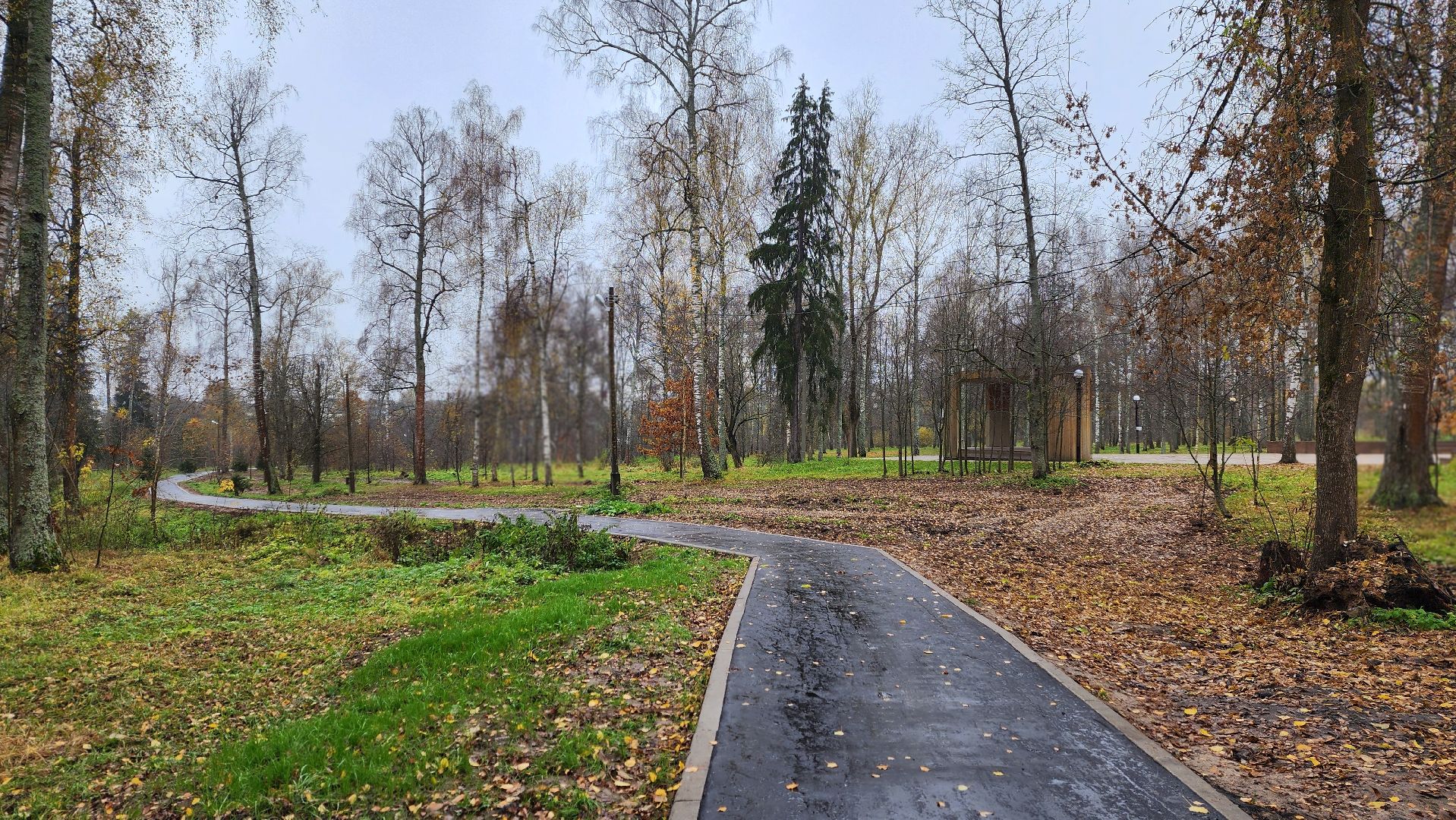 клин, высоковск, березовый парк , асфальт, благоустройство,