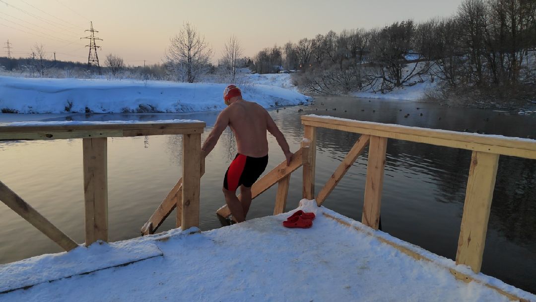спорт, плавание, Пушкино, Пушкинский, Зима в Подмосковье, зимнее плавание,