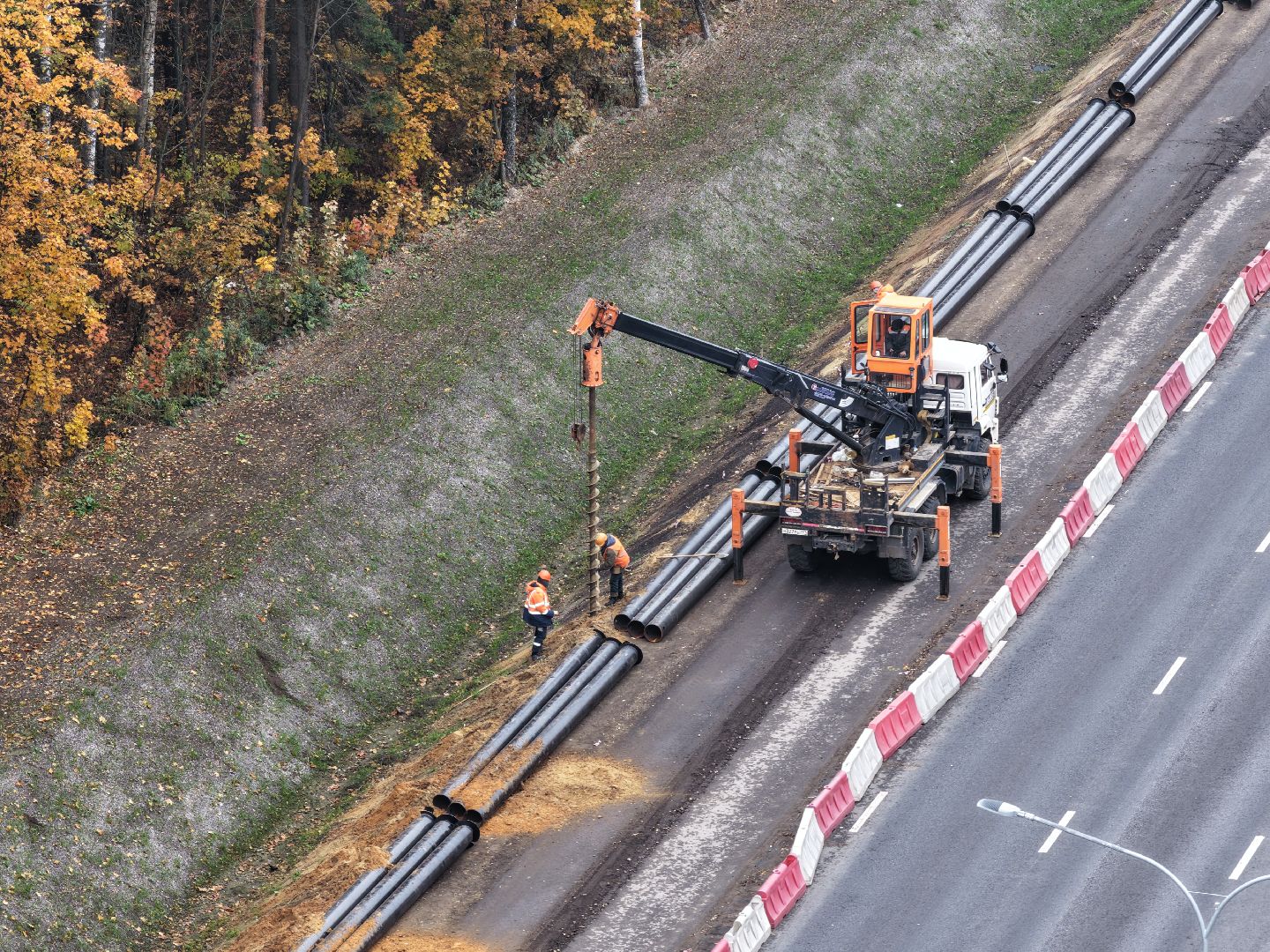 видео с коптера, м-8 холмогоры,