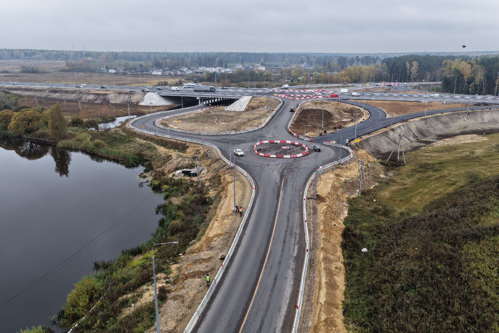 видео с коптера, м-8 холмогоры,