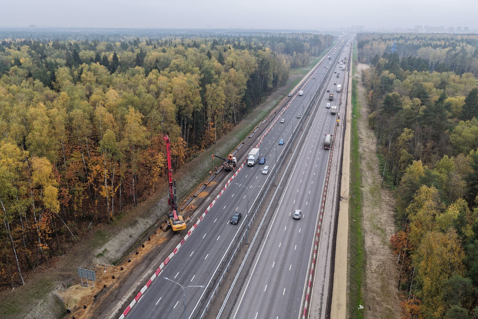 видео с коптера, м-8 холмогоры,