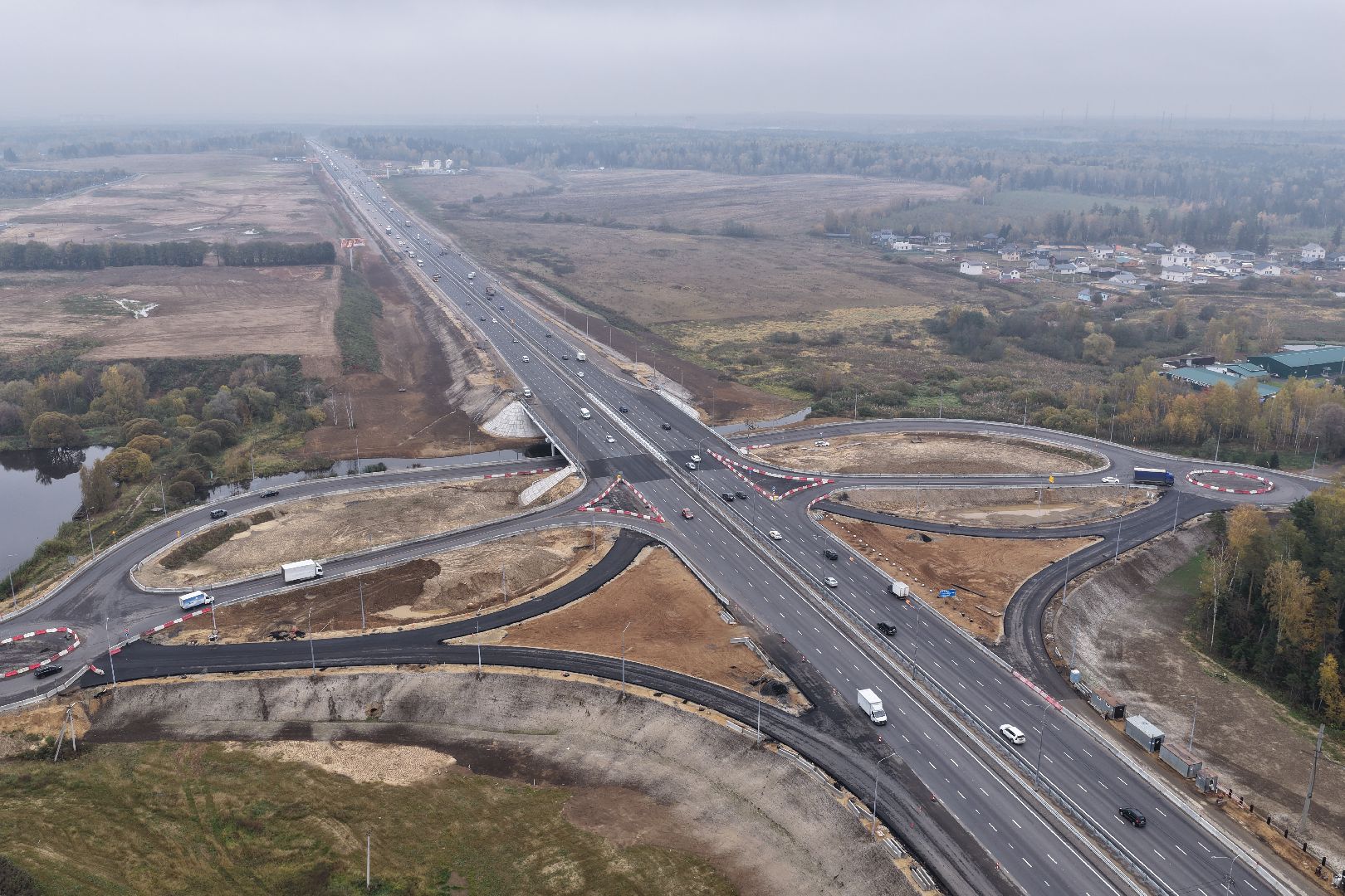 видео с коптера, м-8 холмогоры,