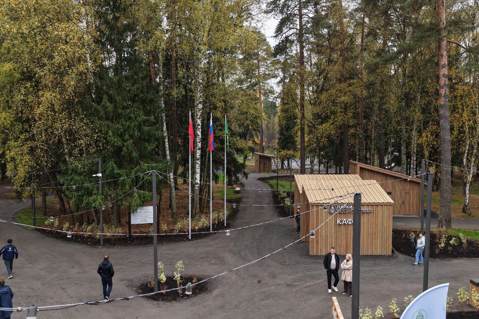 видео с коптера, банный лес,  благоустройство 2025,