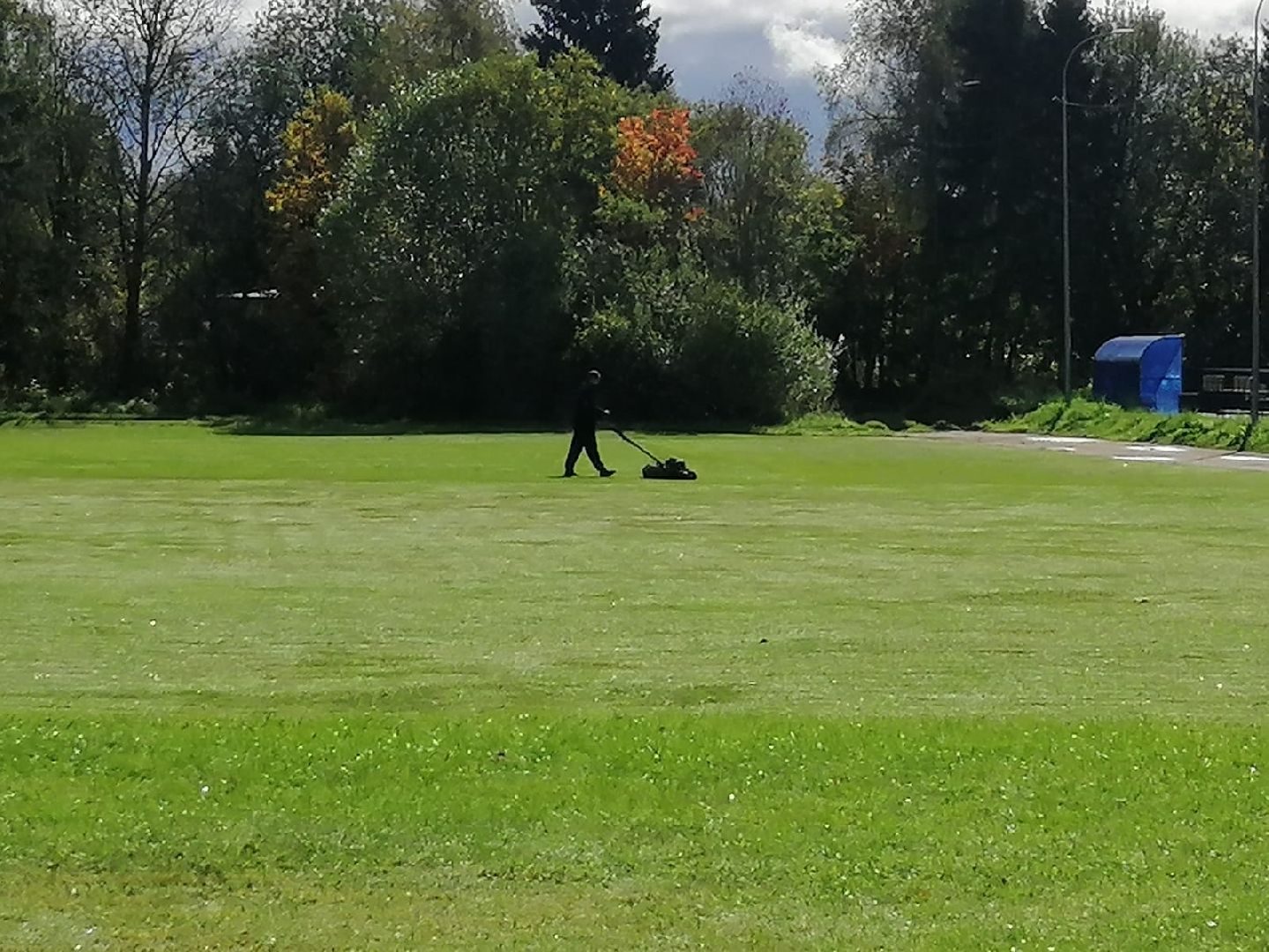 стрижка газонов, стадион, городской округ восход, благоустройство,