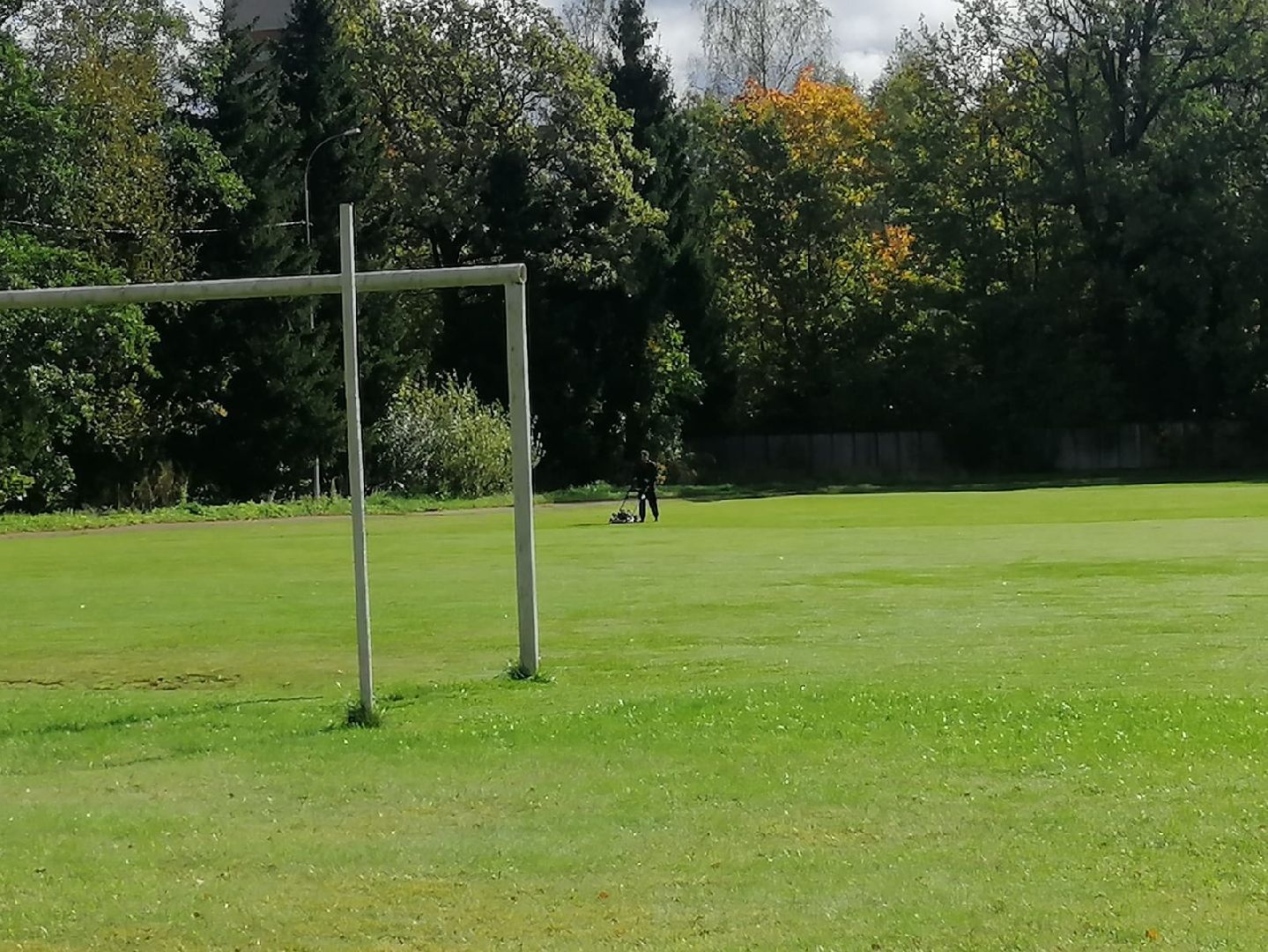 стрижка газонов, стадион, городской округ восход, благоустройство,