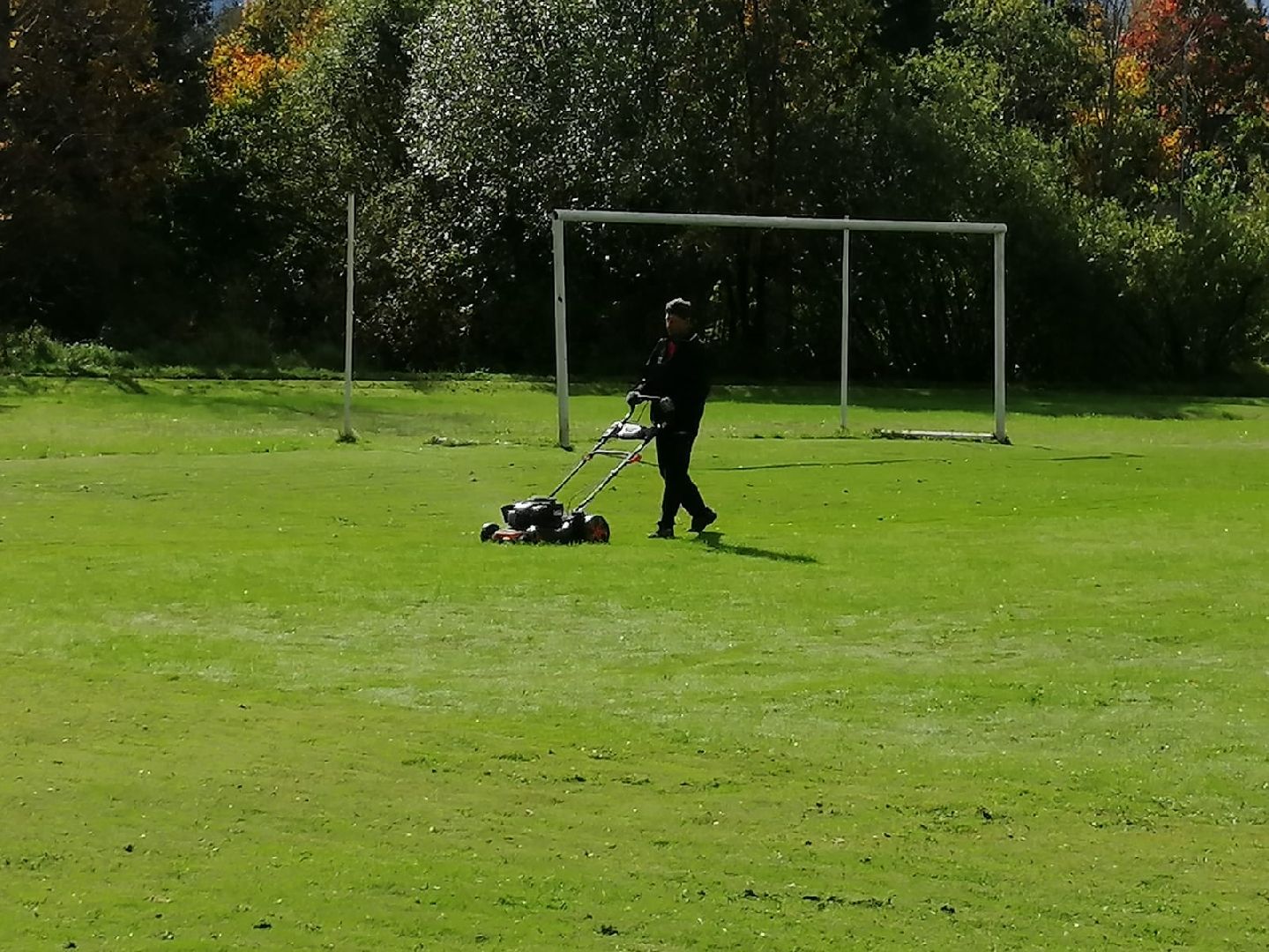 стрижка газонов, стадион, городской округ восход, благоустройство,