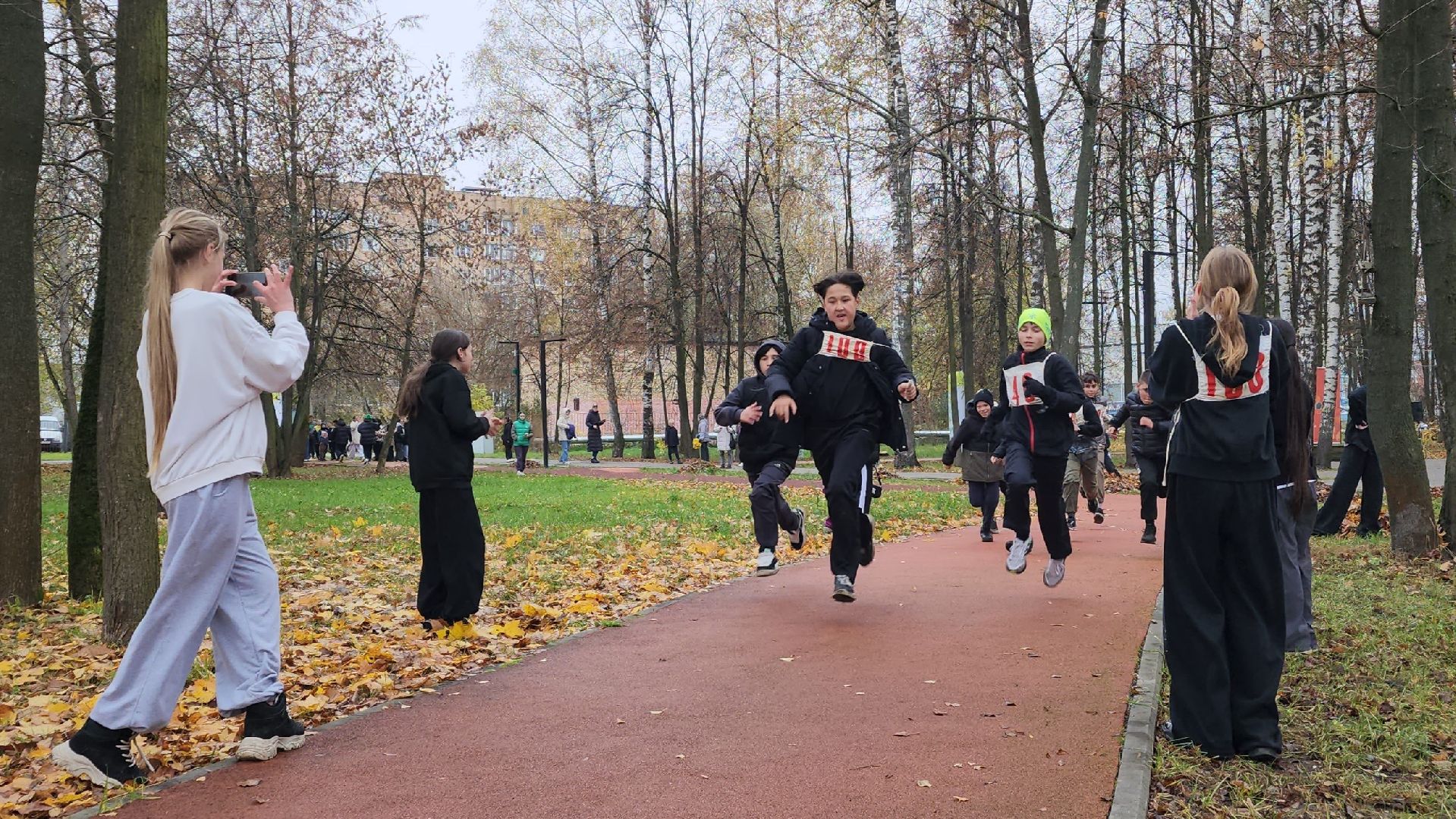 спорт, дети, парк, осенний забег, лосино-петровский,