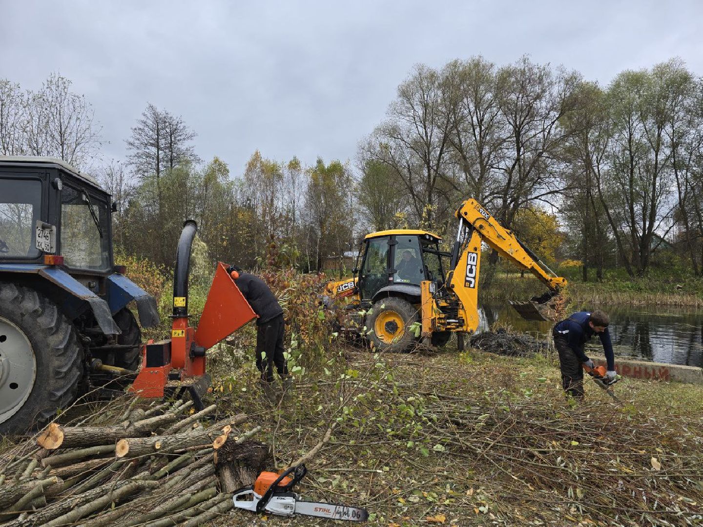 можайск, можайский муниципальный округ, подмосковье, благоустройство, противопожарный пруд, пожарный водоем, ремонт пруда,