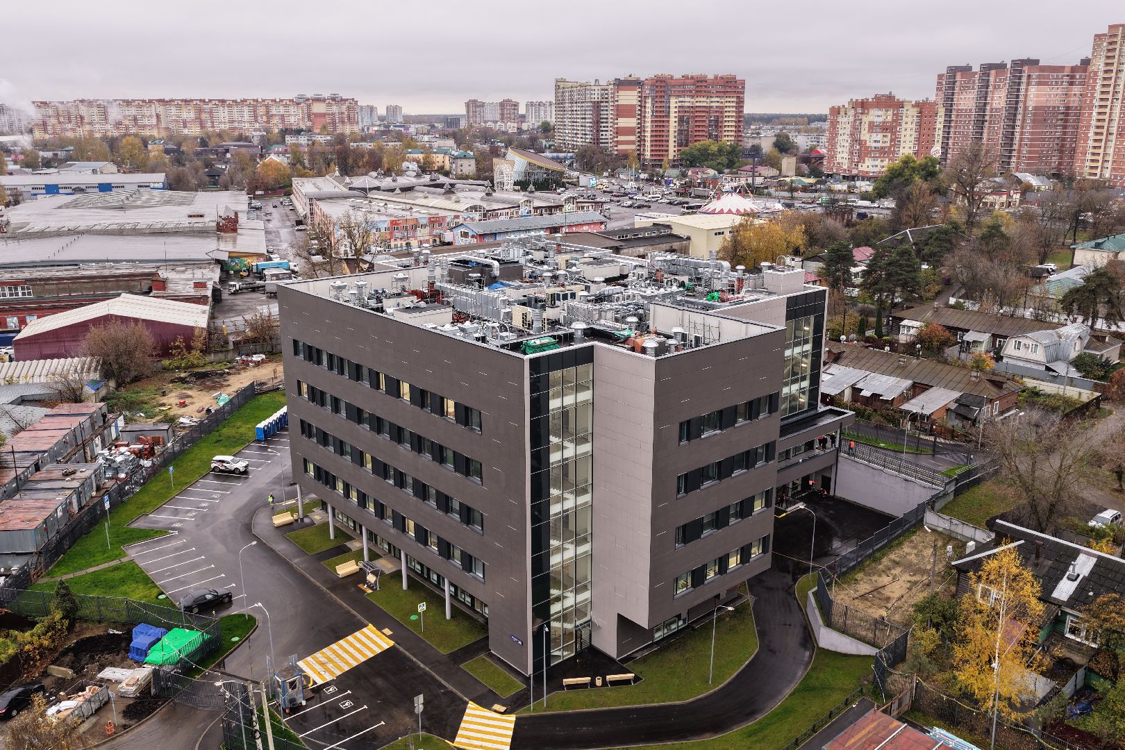 видео с коптера,поликлиника в люберцах, медицина в люберцах,