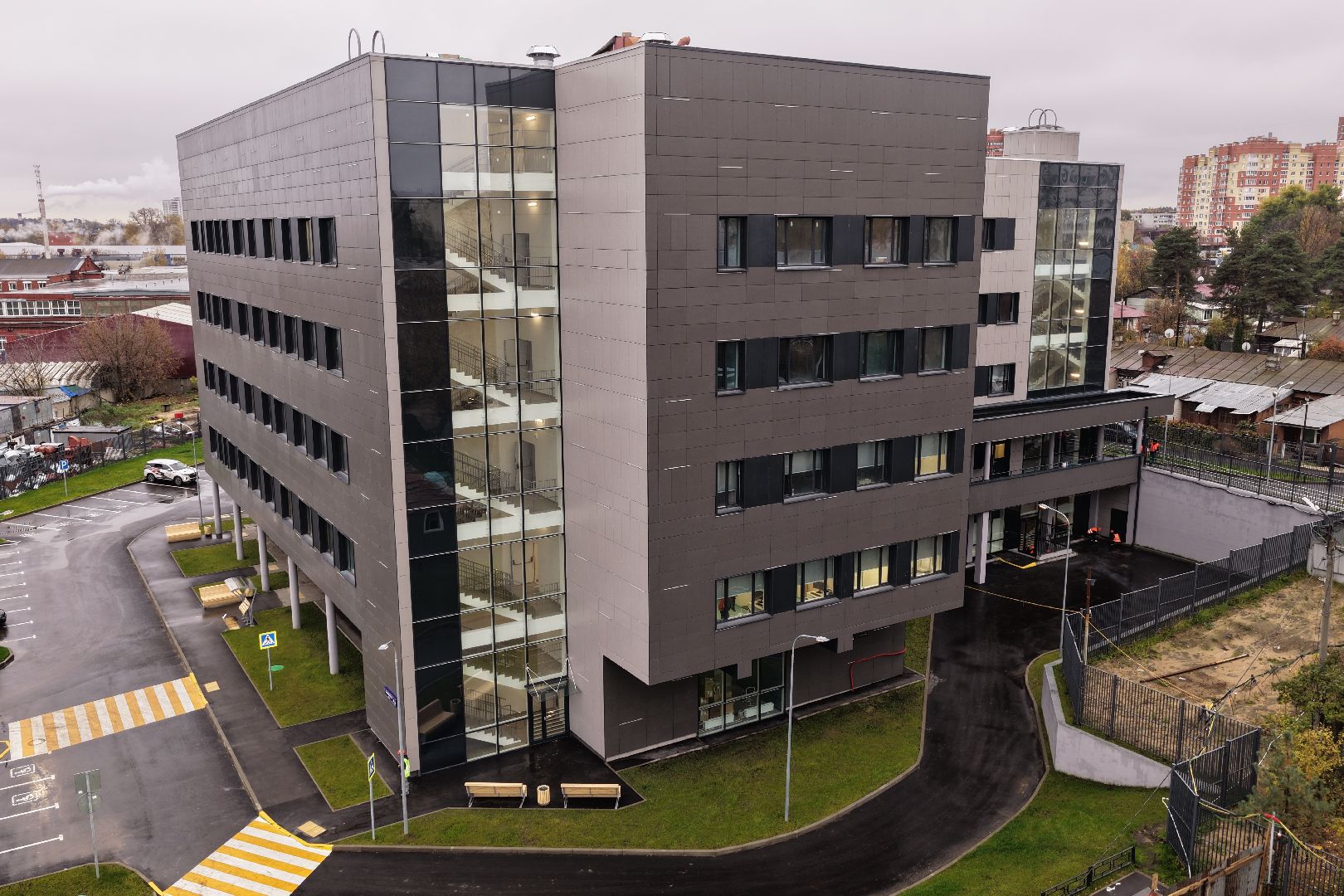 видео с коптера,поликлиника в люберцах, медицина в люберцах,