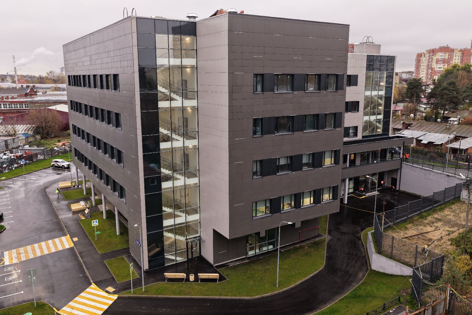 видео с коптера,поликлиника в люберцах, медицина в люберцах,