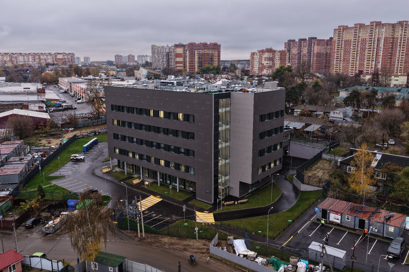 видео с коптера,поликлиника в люберцах, медицина в люберцах,
