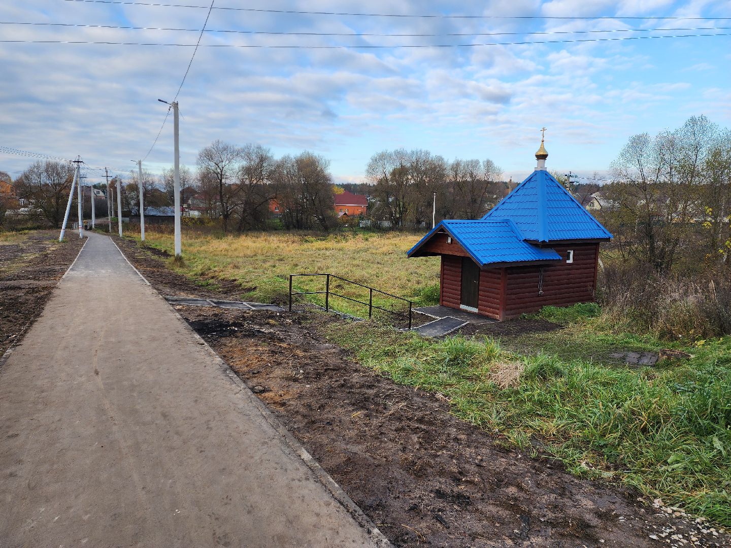 раменское, благоустройство, тротуар между литвиново и загорново ,