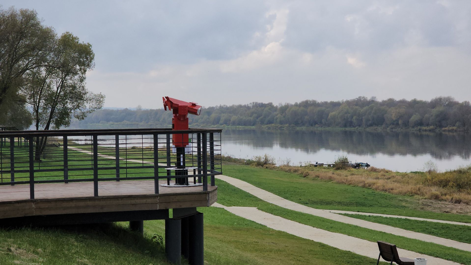 кашира, набережная, ока, река, биноскоп, наблюдение, благоустройство, история, туризм, аудиогид,