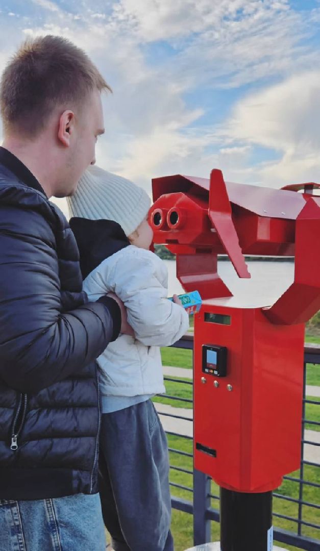 кашира, набережная, ока, река, биноскоп, наблюдение, благоустройство, история, туризм, аудиогид,