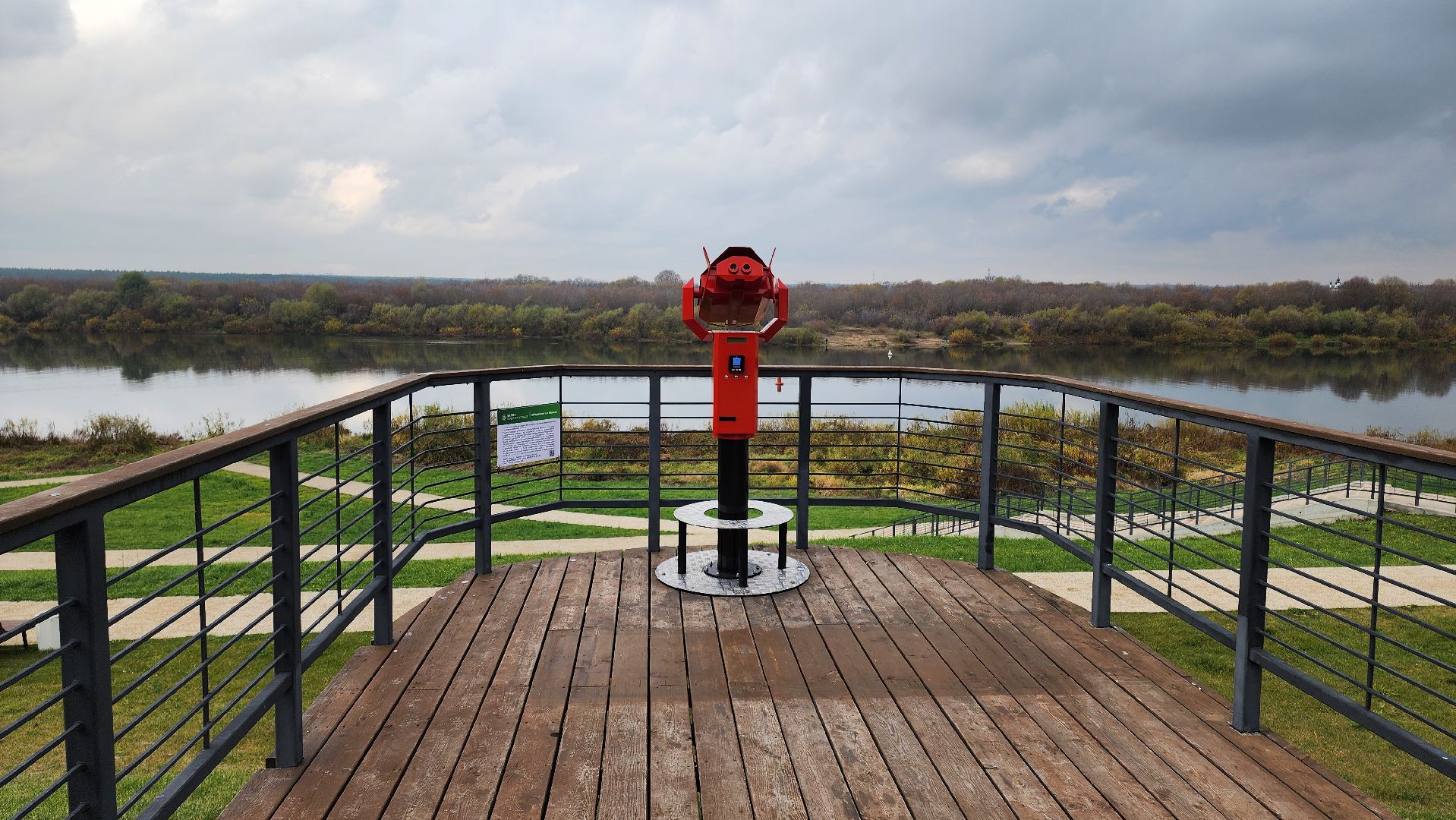 кашира, набережная, ока, река, биноскоп, наблюдение, благоустройство, история, туризм, аудиогид,