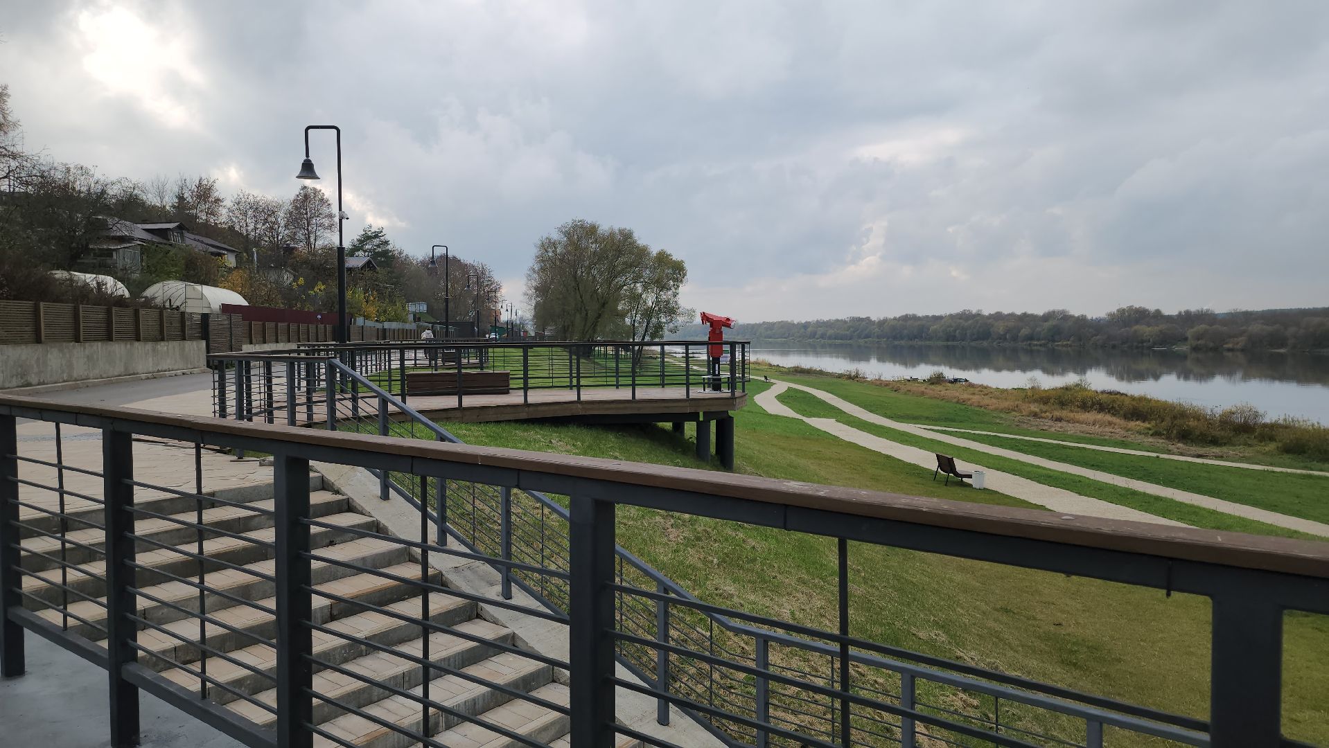 кашира, набережная, ока, река, биноскоп, наблюдение, благоустройство, история, туризм, аудиогид,