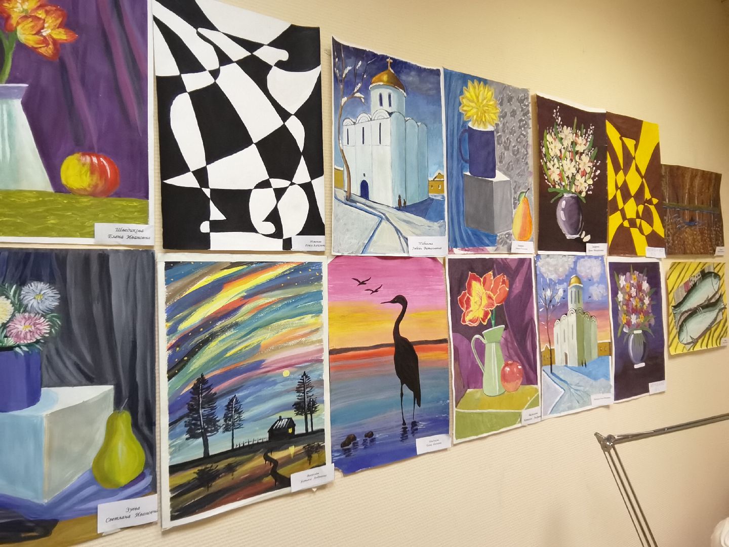 Балашиха, художественная школа Параллели, школа рисования для пожилых, фонд президентских грантов, выставка рисунков