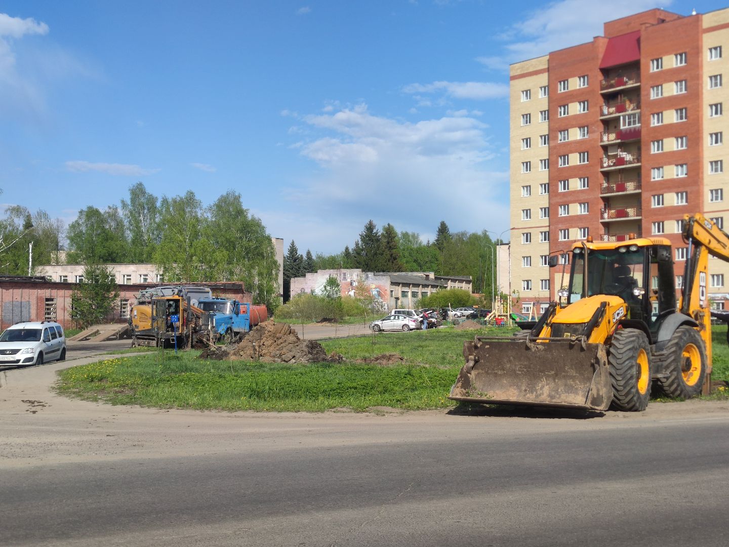 социальная газификация, газовые трубы, Дубна