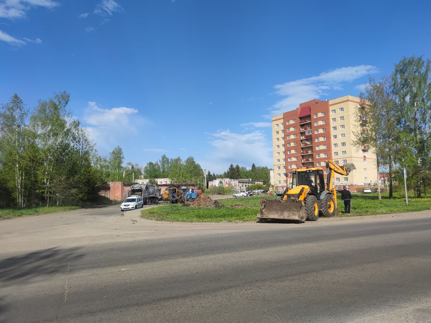 социальная газификация, газовые трубы, Дубна