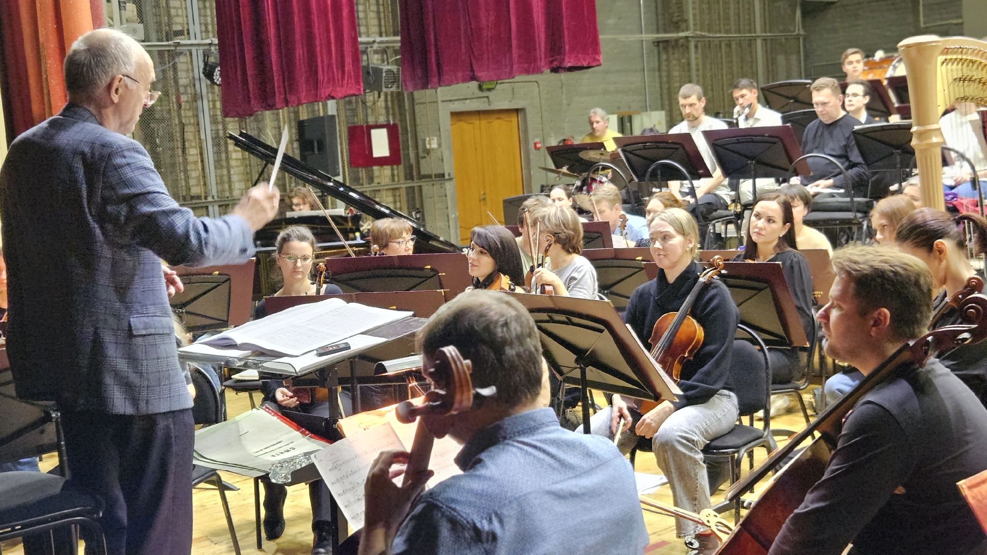 жуковский, репетиция, симфонический оркестр, концерт,